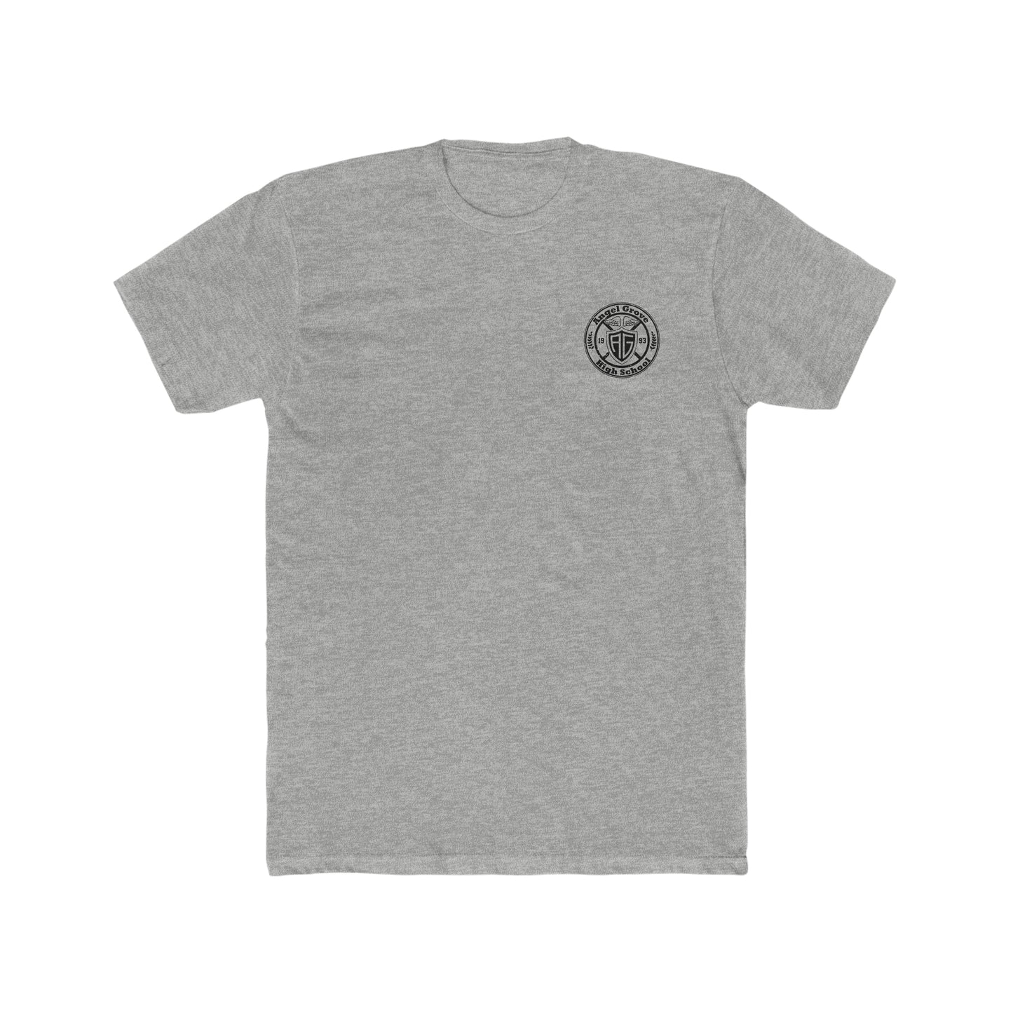 Mighty Morphin Power rangers, Angel Groove High School, Logo on Chest, Distressed Style, Vintage Inspired Tee