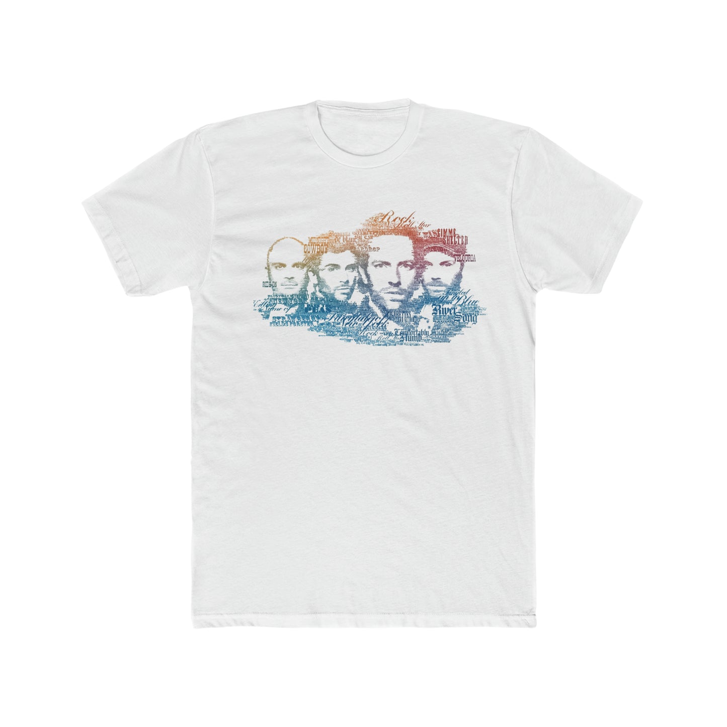 Coldplay Song Titles, Sketch Art Style Tee