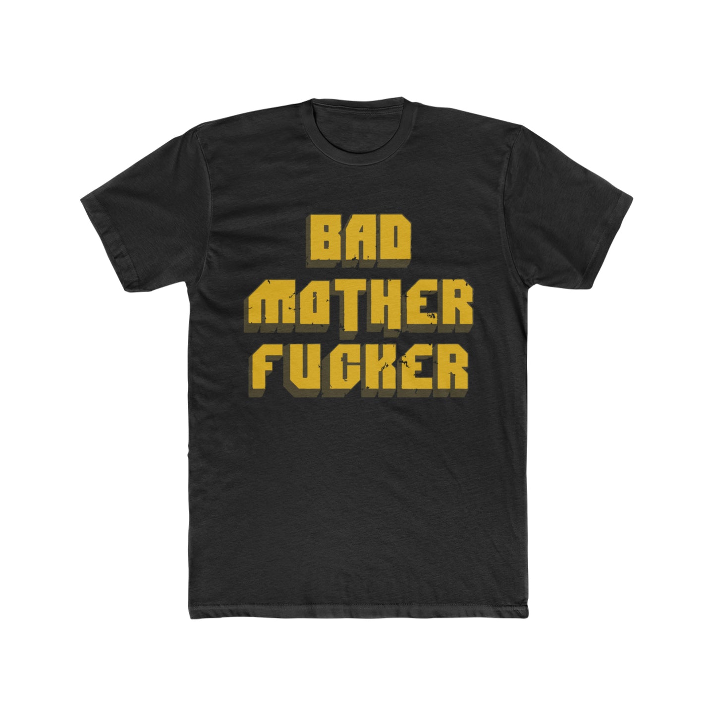 Pulp Fiction, Bad Mother Fucker on Samuel Jackson's Wallet, Distressed Style, Vintage Inspired Tee