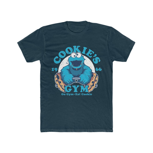 Vintage Inspired, Distressed Style, Digitally Enhanced Graphics, Cookies Gym, Cookie Monster Tee