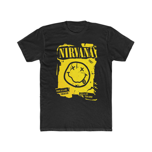 Nirvana, Come As U Are Theater, Smells Like Teen Spirt, Distressed Style, Vintage Inspired Tee