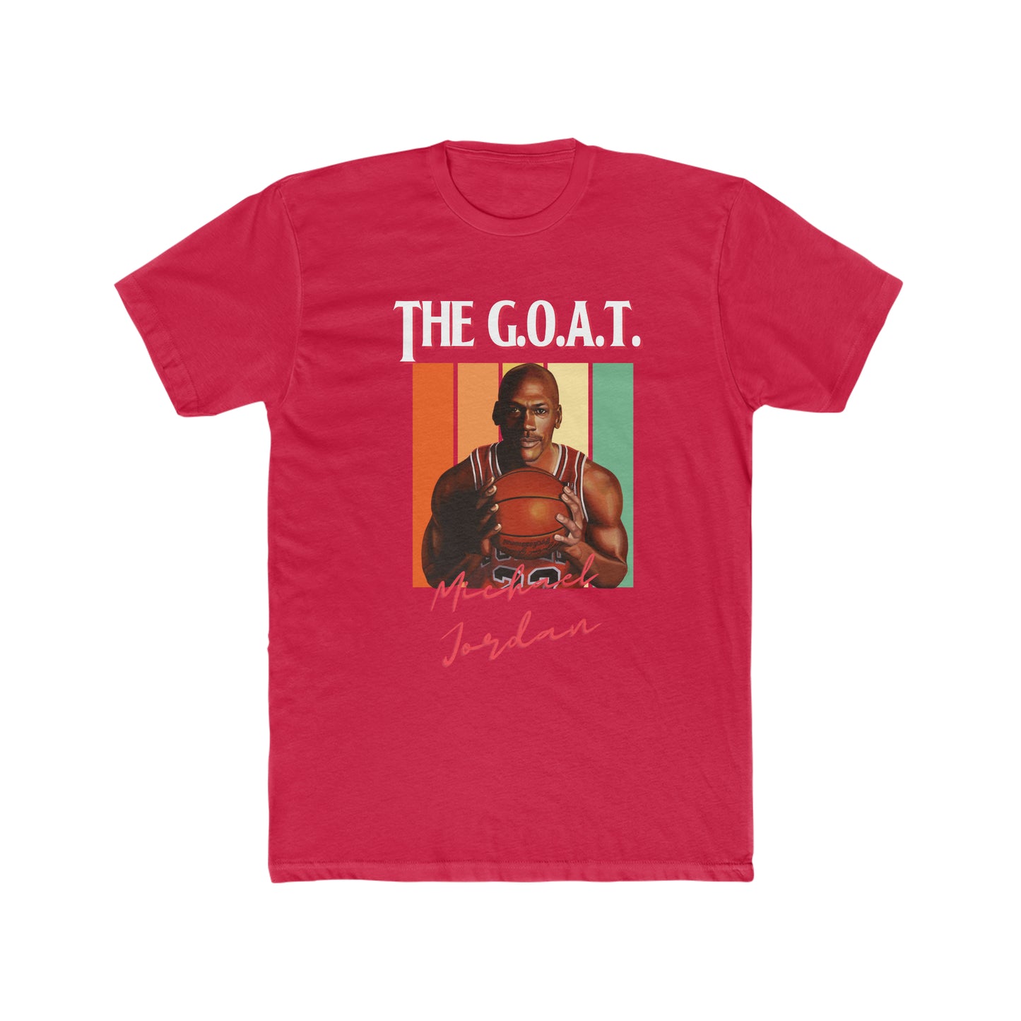 Michael Jordon, The GOAT, Greatest Of All Time, Retro Inspired Tee