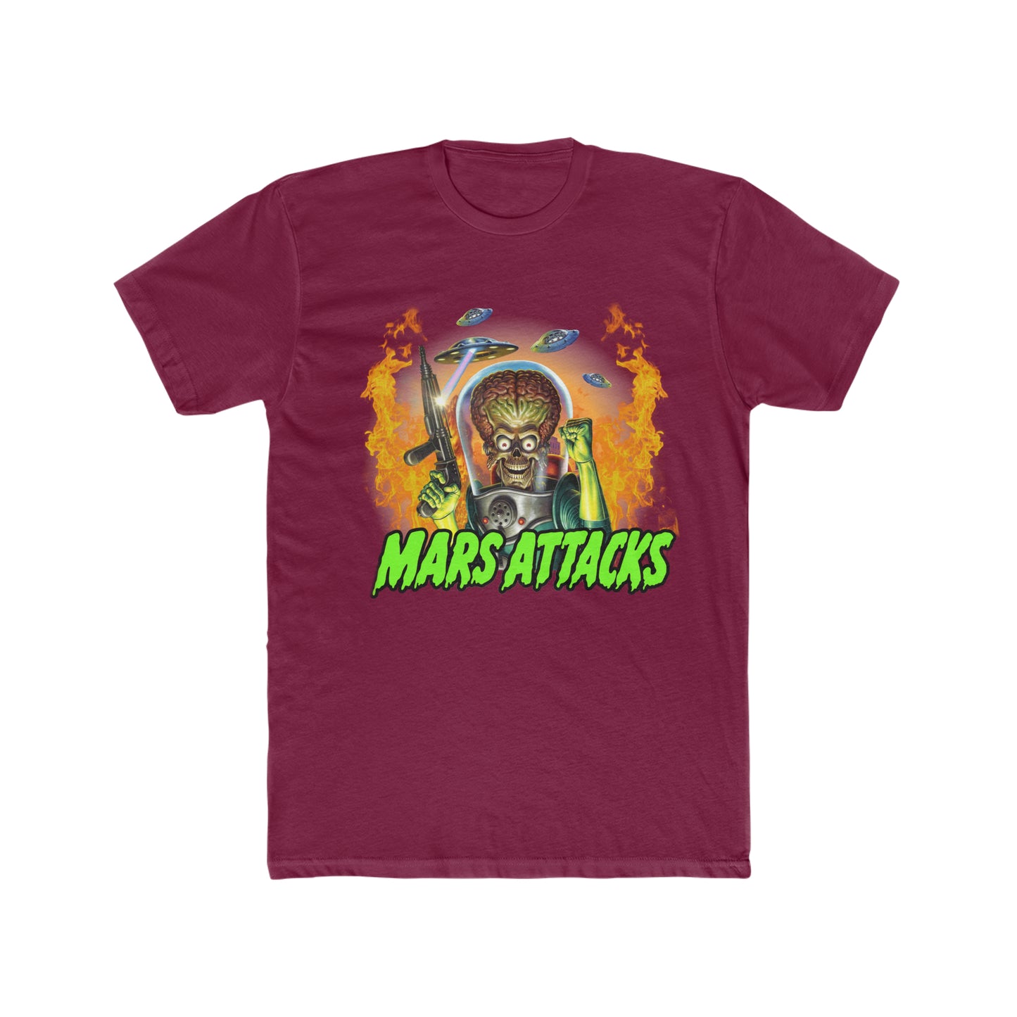 Mars Attacks, UFO, Alien, Digitally Enhanced Tee