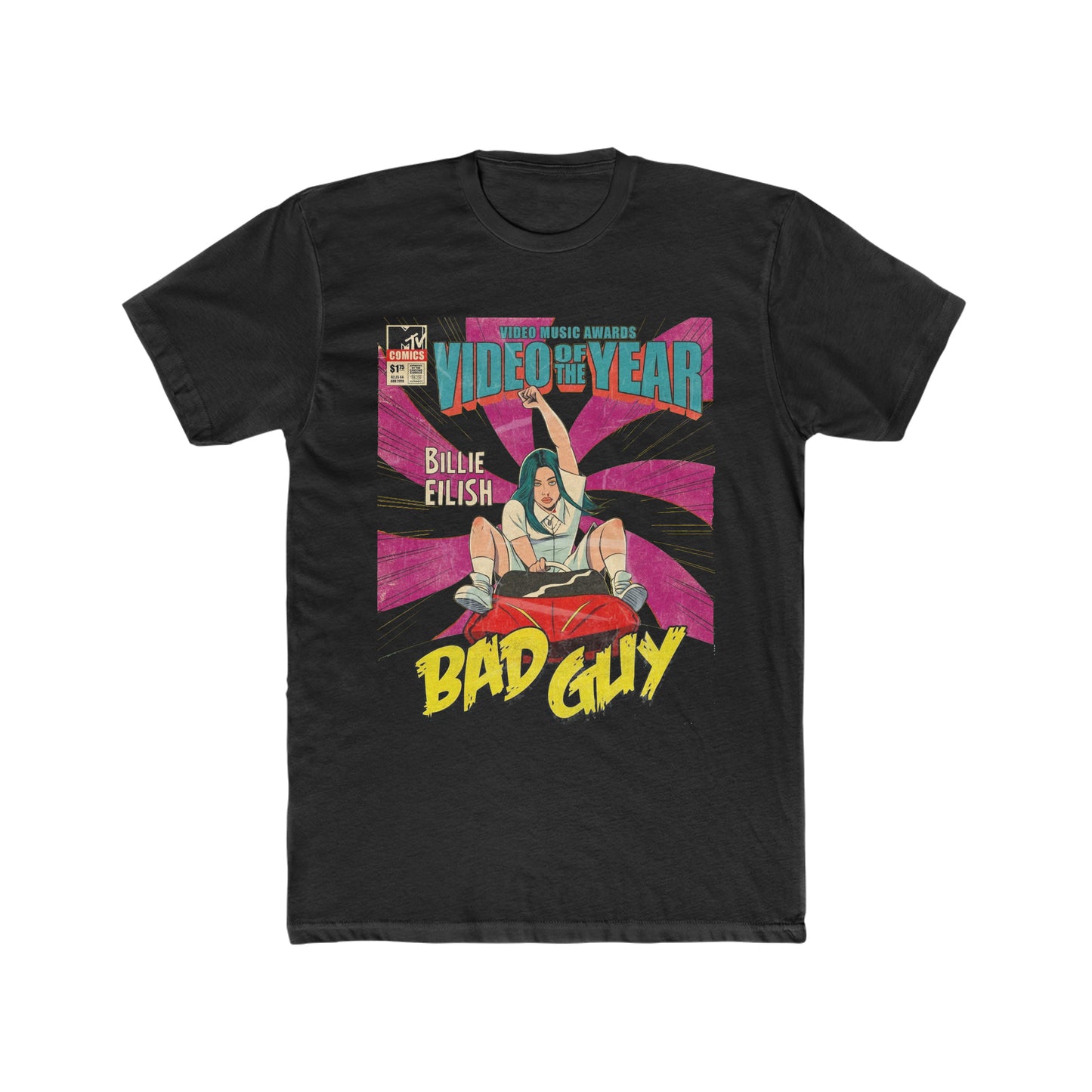 Billie Eilish, Bad Guy, Comic Book Tee