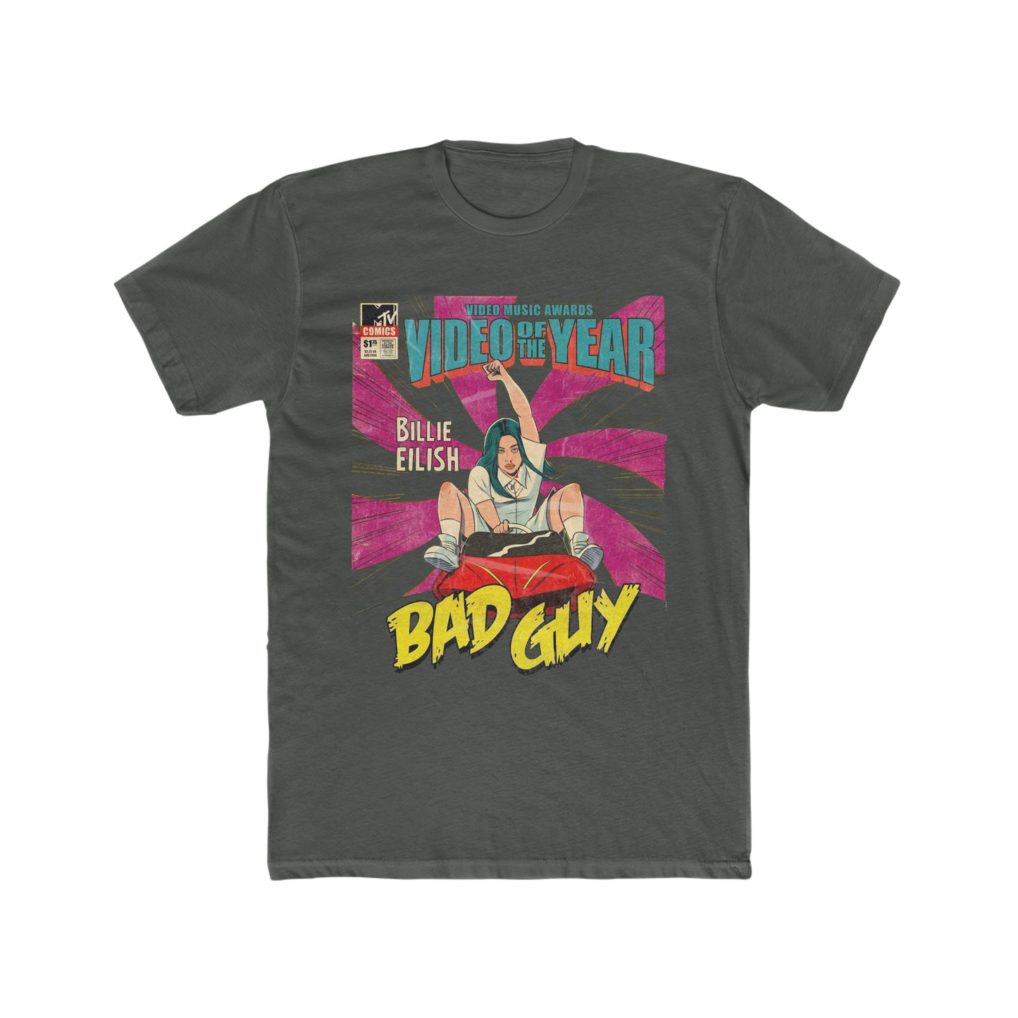 Billie Eilish, Bad Guy, Comic Book Tee