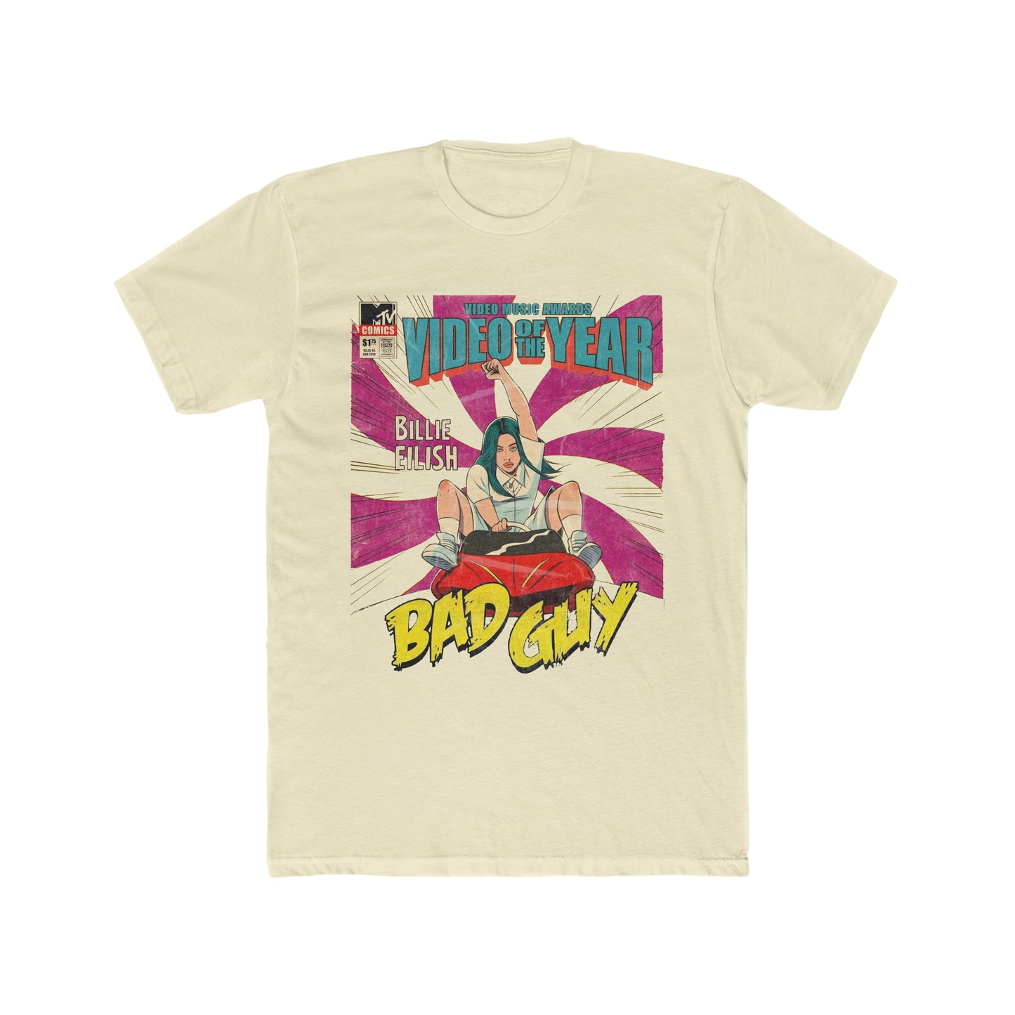 Billie Eilish, Bad Guy, Comic Book Tee