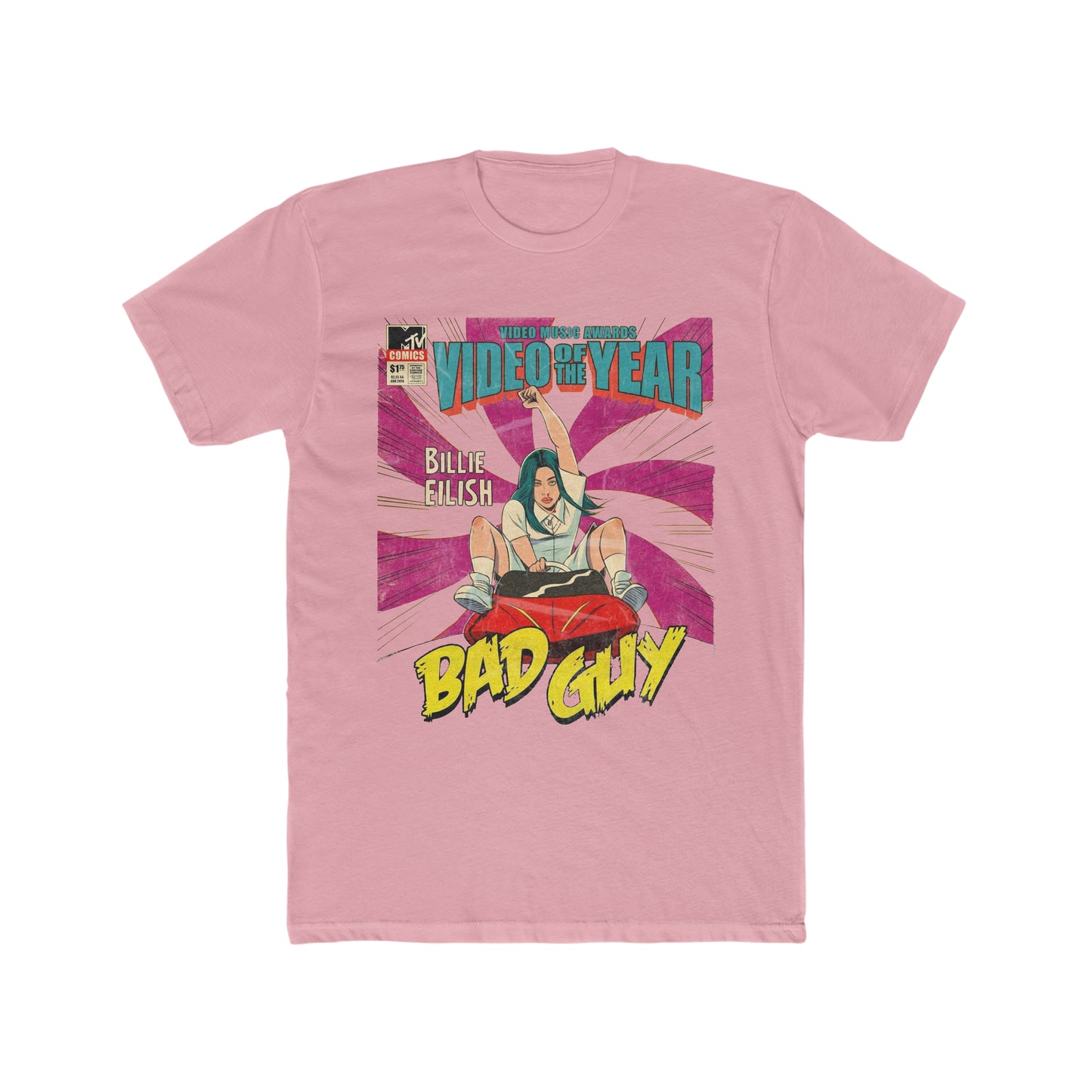 Billie Eilish, Bad Guy, Comic Book Tee