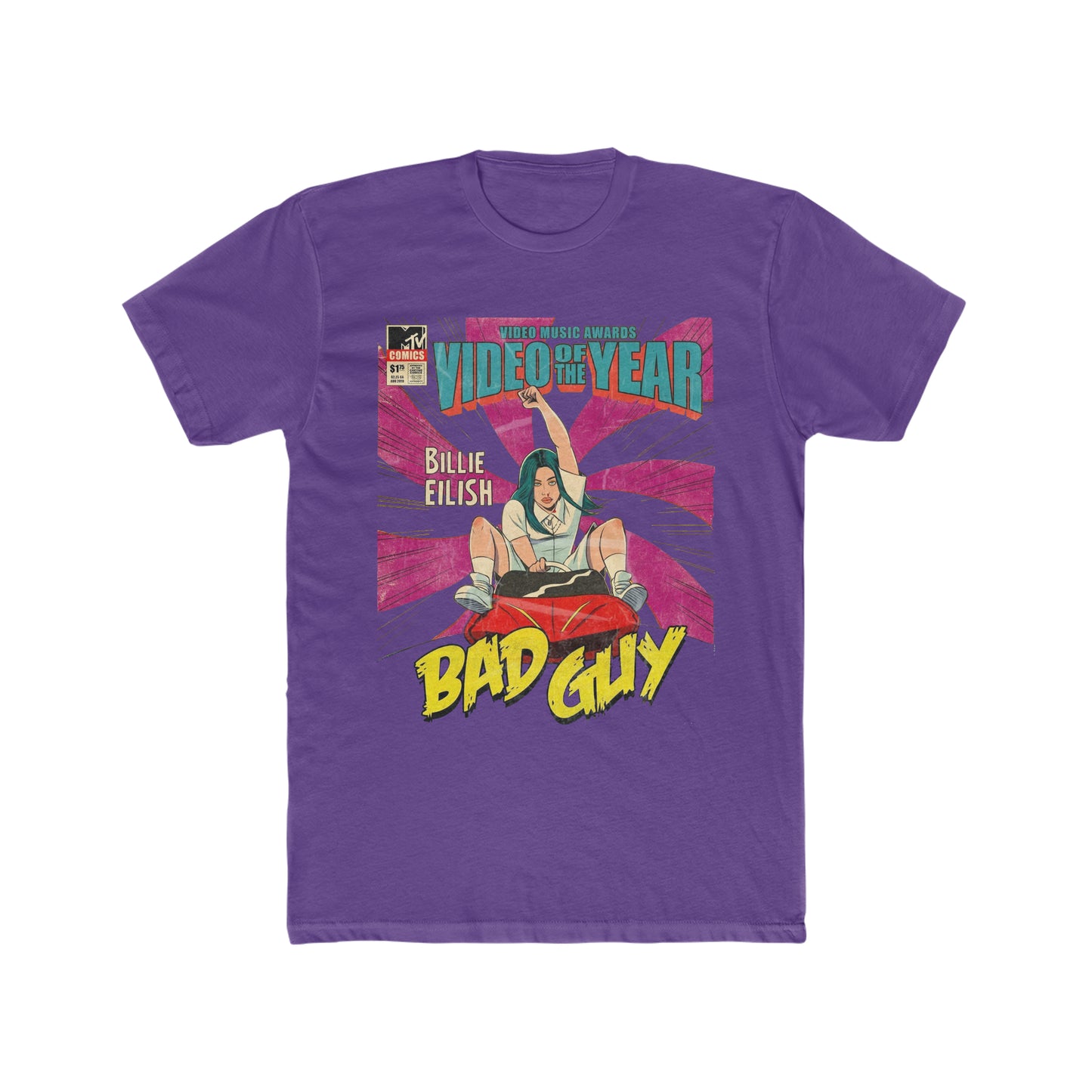 Billie Eilish, Bad Guy, Comic Book Tee