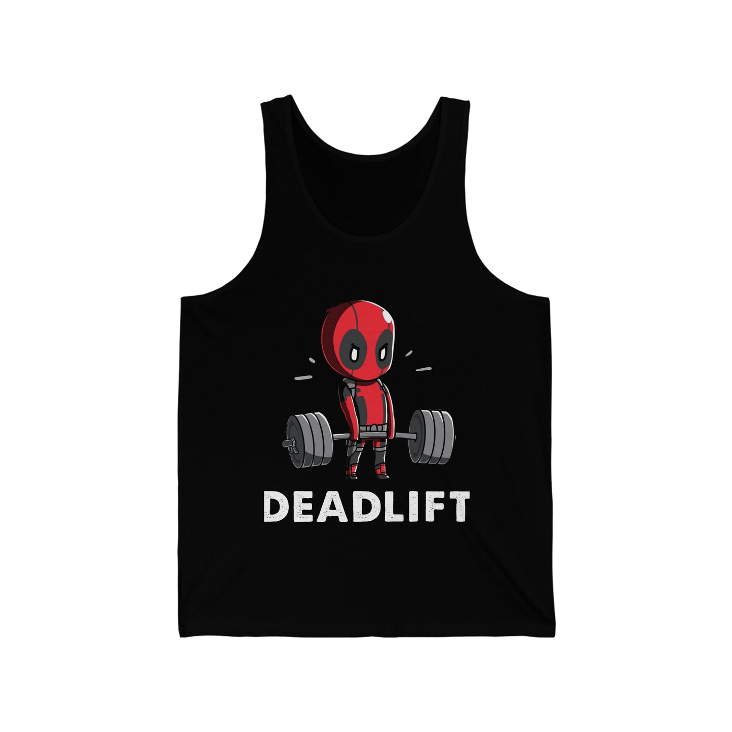 Deadpool, Doing Deadlifts Tank Top, Gym Attire, Workout Shirt