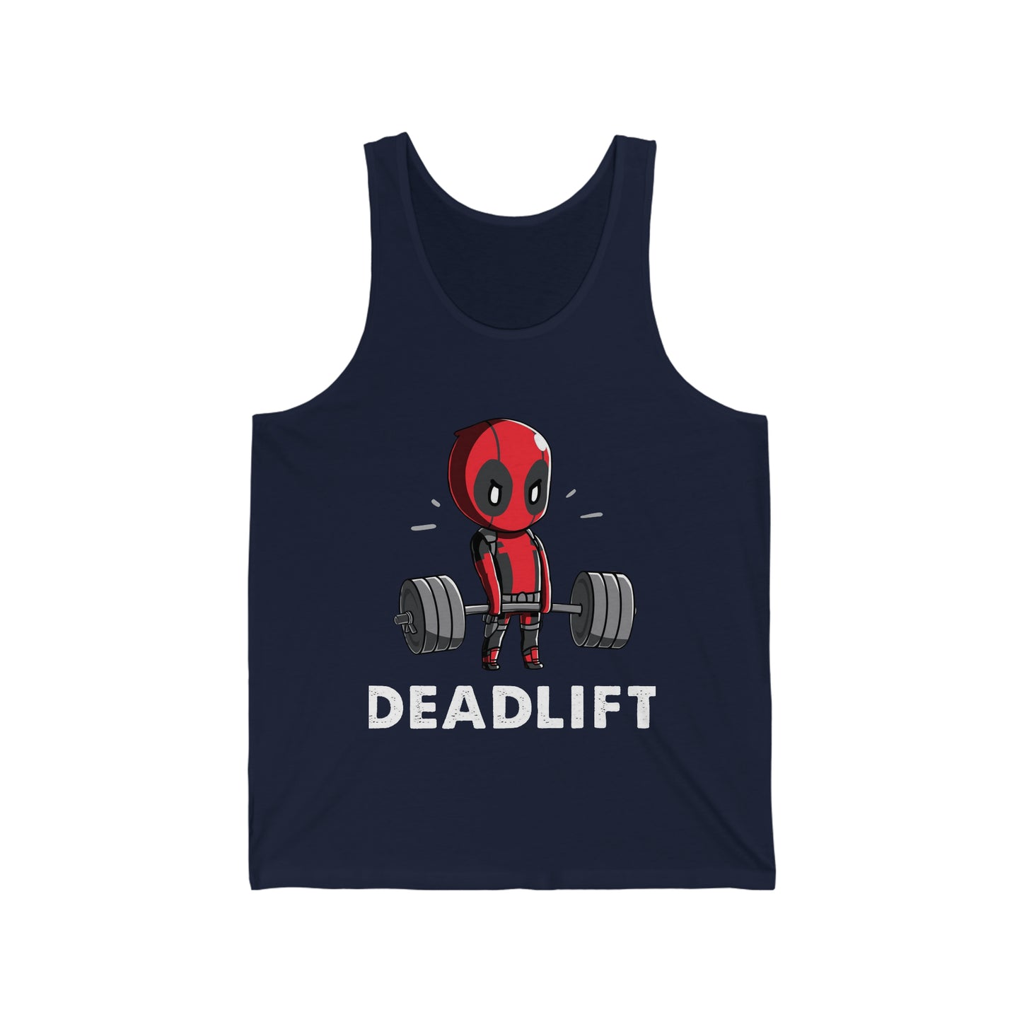 Deadpool, Doing Deadlifts Tank Top, Gym Attire, Workout Shirt