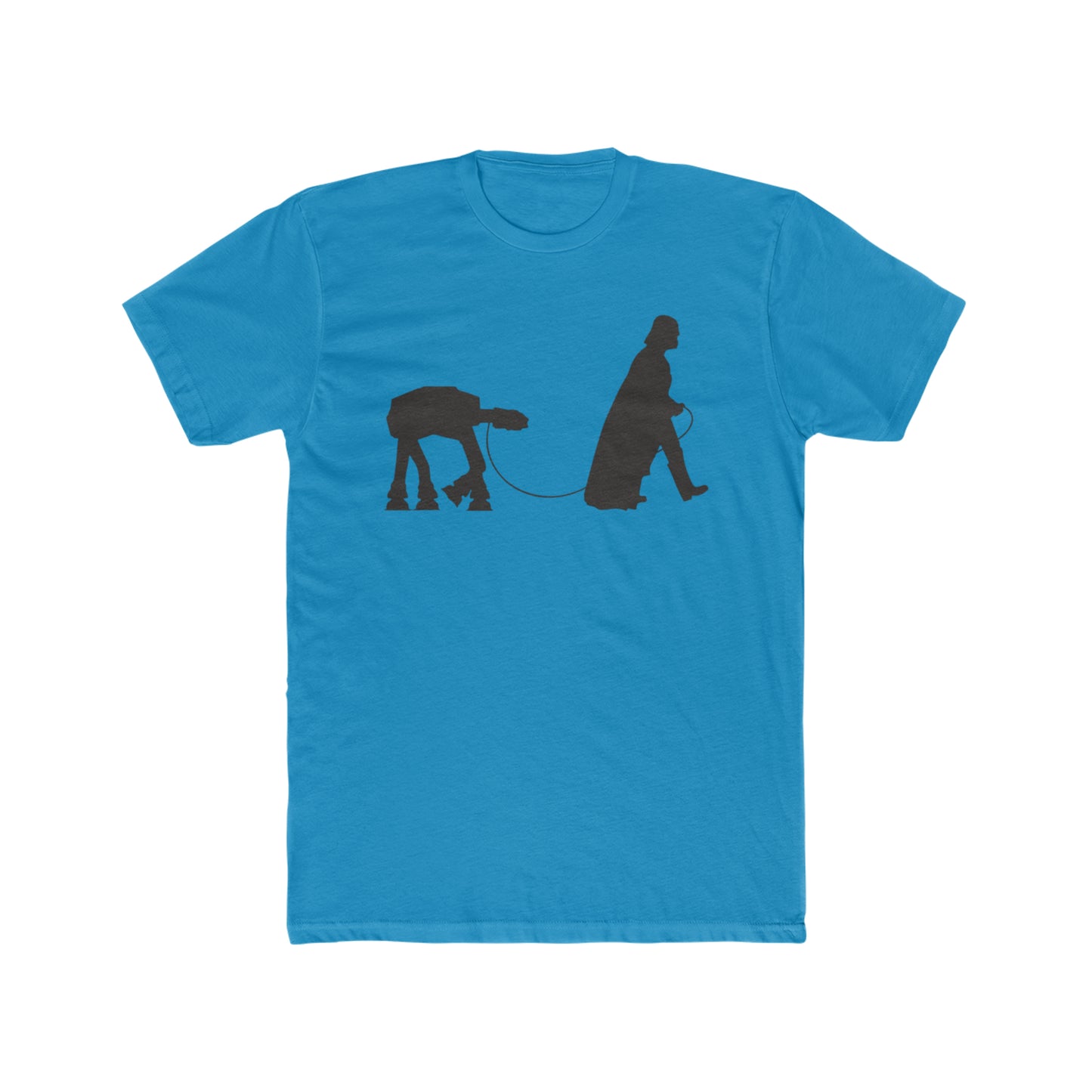 Darth Vader Walking An At-At On A leash, Funny Star Wars Reference Tee