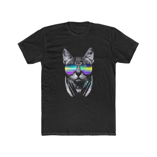Cat with Sunglasses on Tee