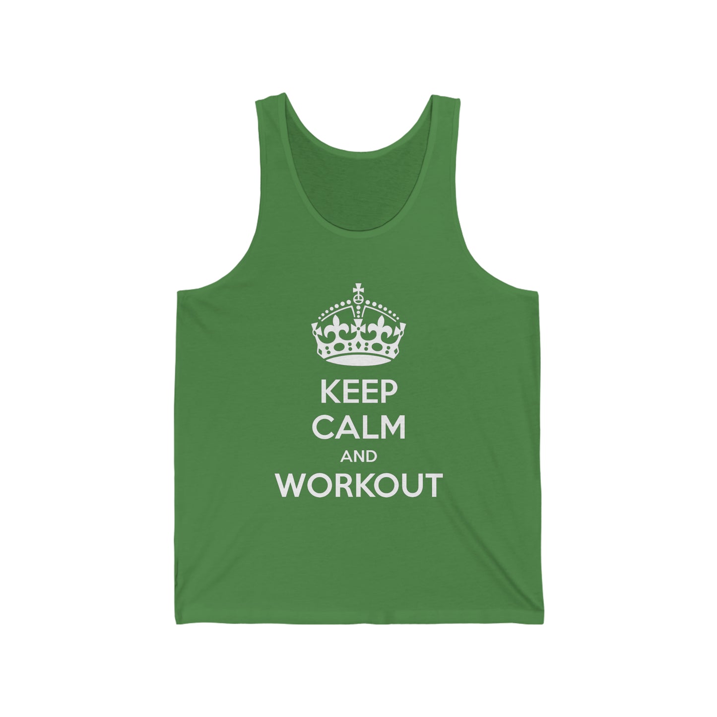 Keep Calm And Workout Tank Top, Gym Attire