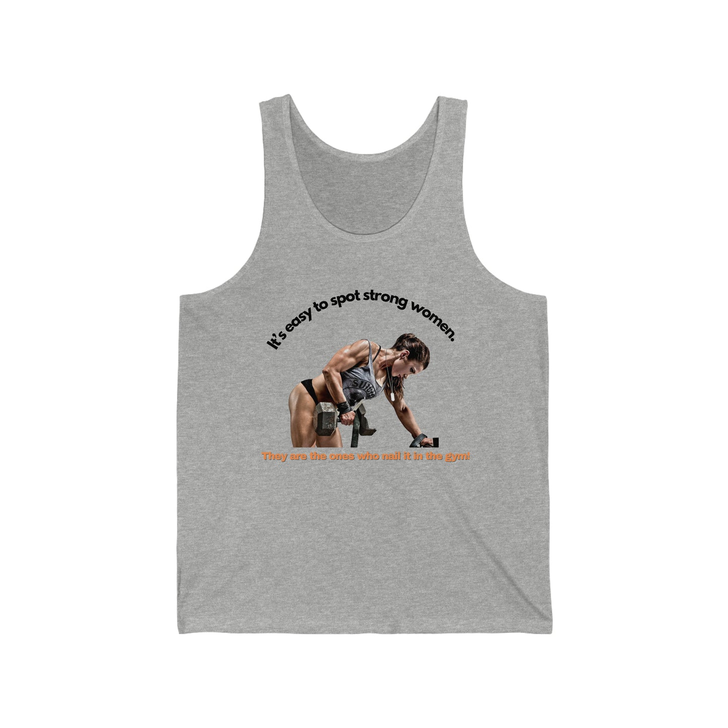 Female Bodybuilder, Inspirational Quote, Workout Tank Top