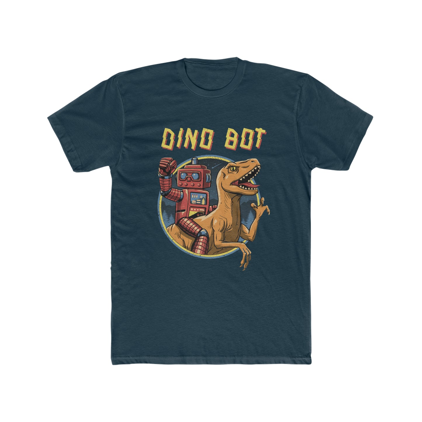 Dino Bot, Robot Riding a Dinosaur Tee
