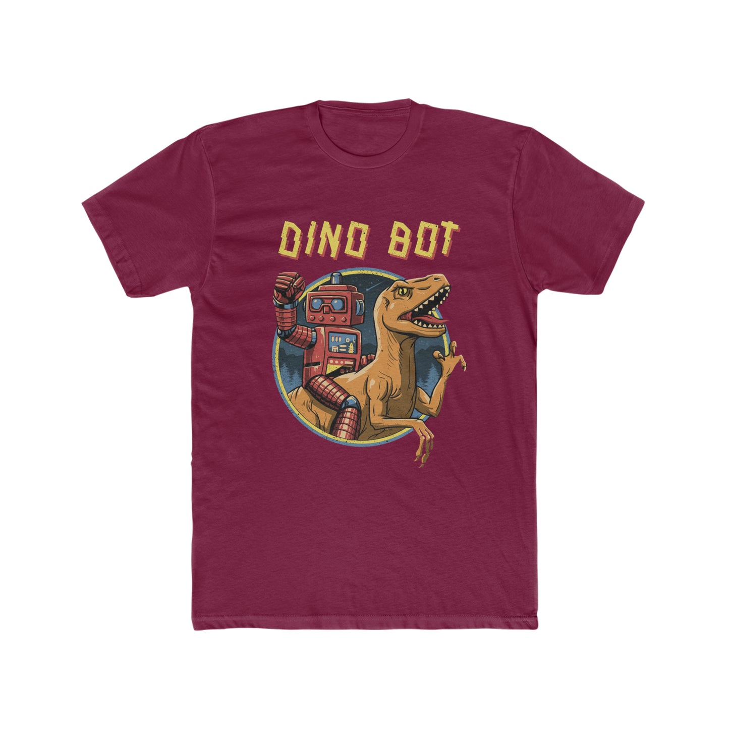 Dino Bot, Robot Riding a Dinosaur Tee