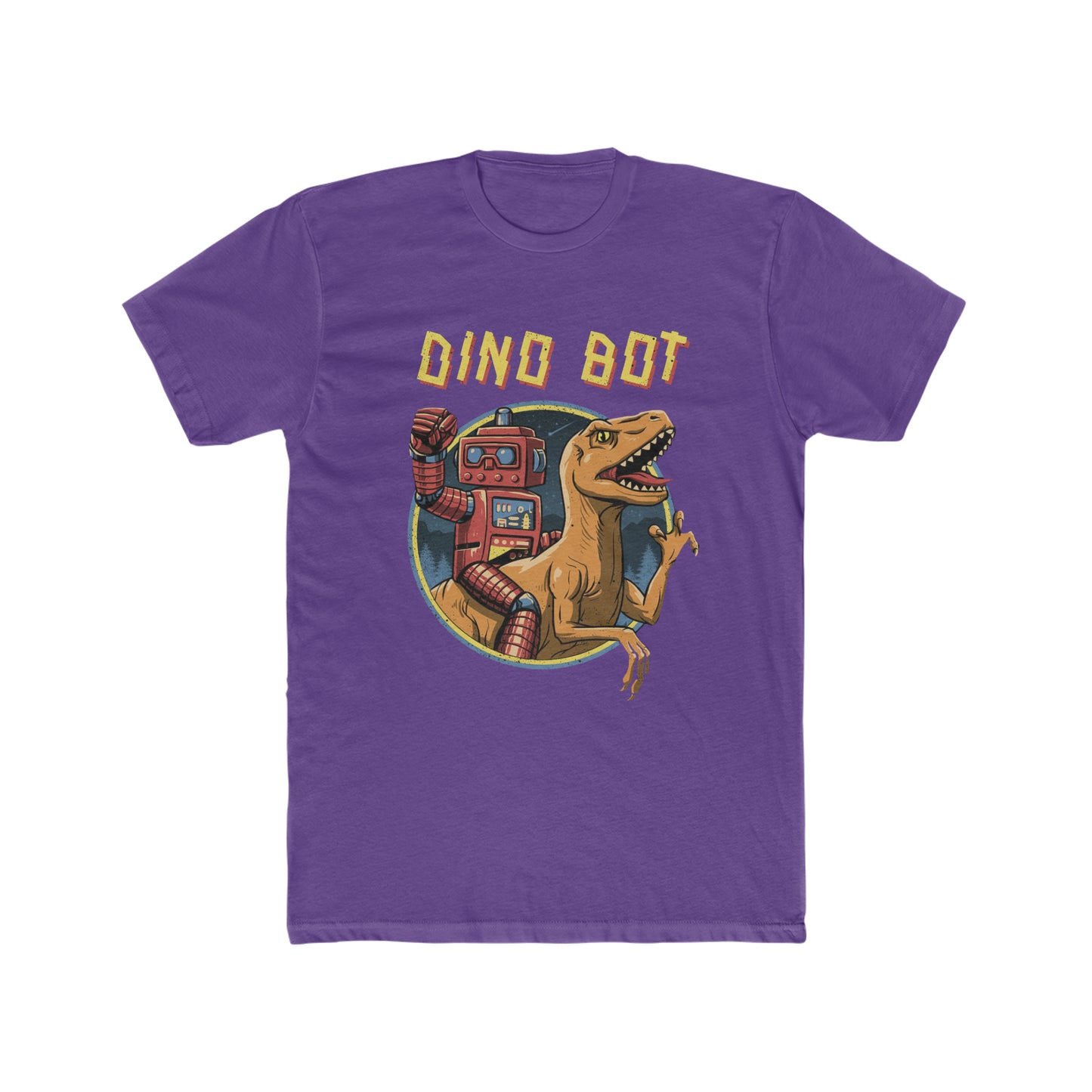 Dino Bot, Robot Riding a Dinosaur Tee