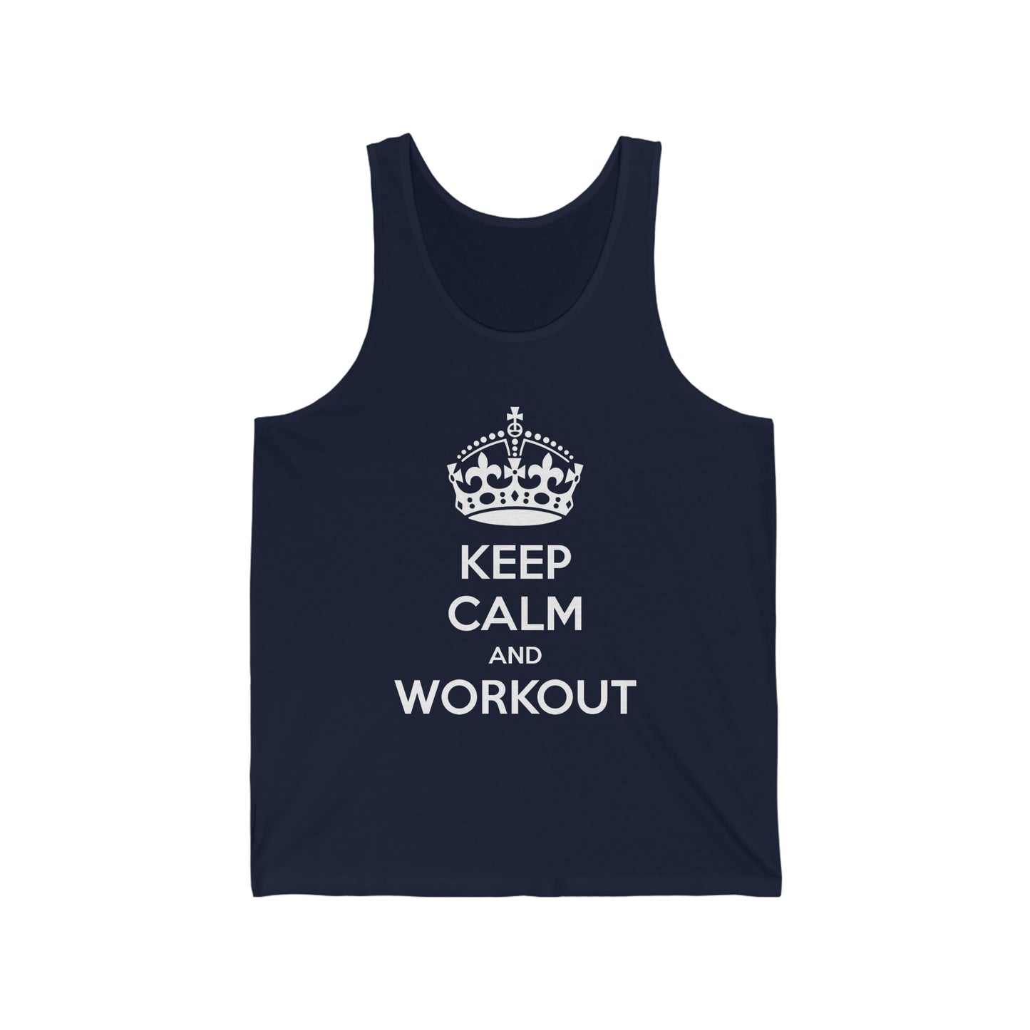 Keep Calm And Workout Tank Top, Gym Attire
