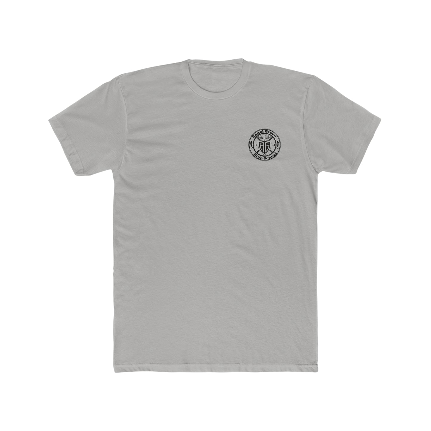 Mighty Morphin Power rangers, Angel Groove High School, Logo on Chest, Distressed Style, Vintage Inspired Tee