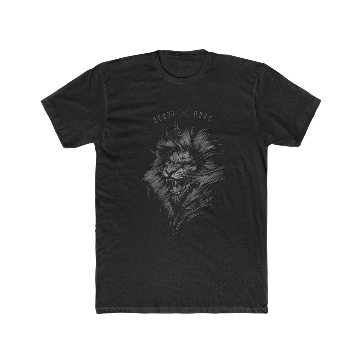 Beast Mode Lion on Black Tee