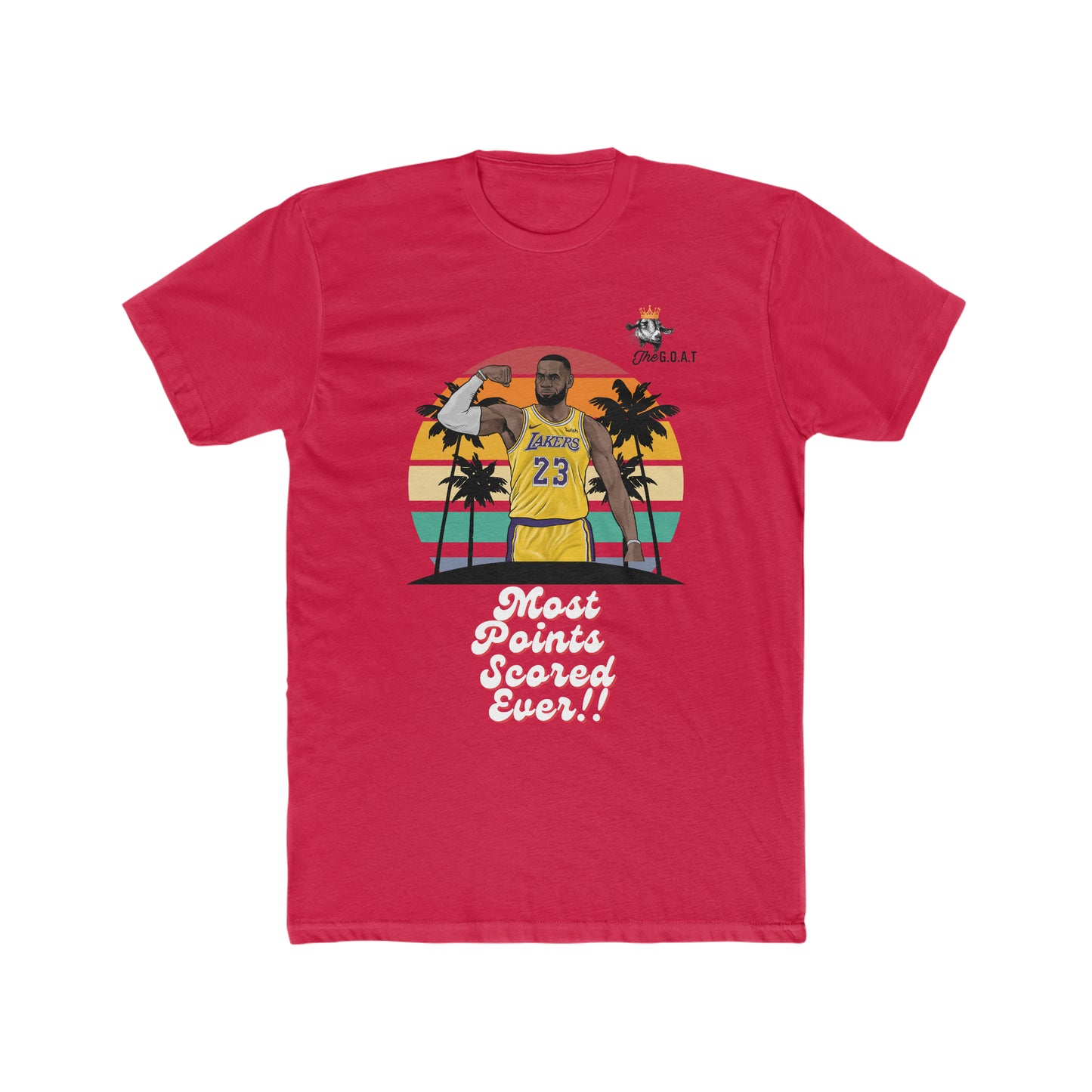Lebron James, The Goat, Most Points Scored Ever Historical Tee