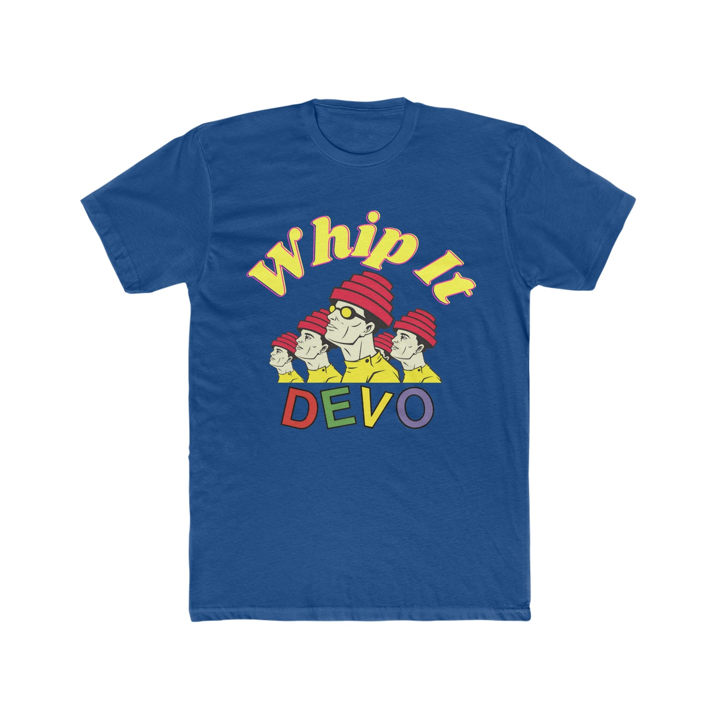 Devo, Whip It, Cartoon Sketch, Colorful, 80's Band, Art Tee