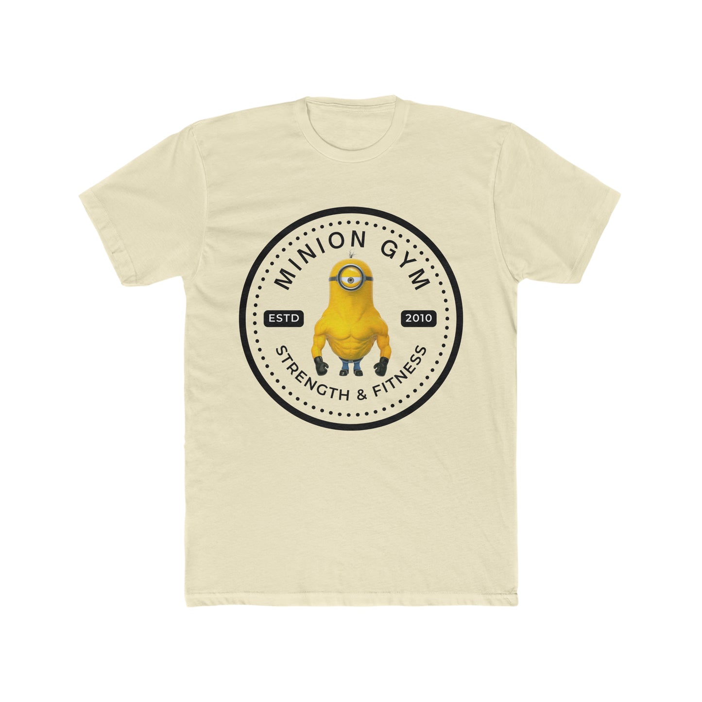 Minion Gym, Strength and Fitness, Parody on Despicable Me Movie,  Logo Tee