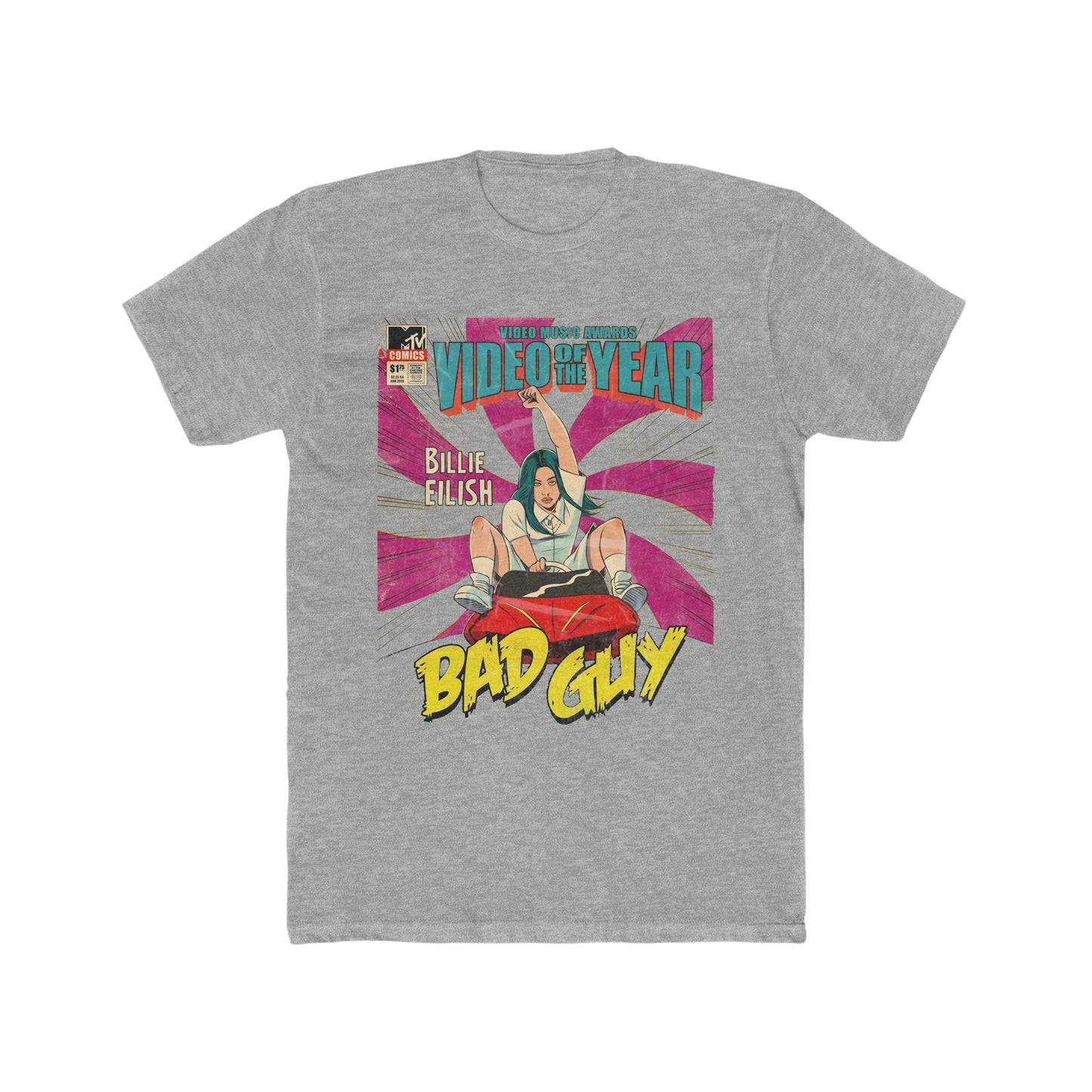Billie Eilish, Bad Guy, Comic Book Tee
