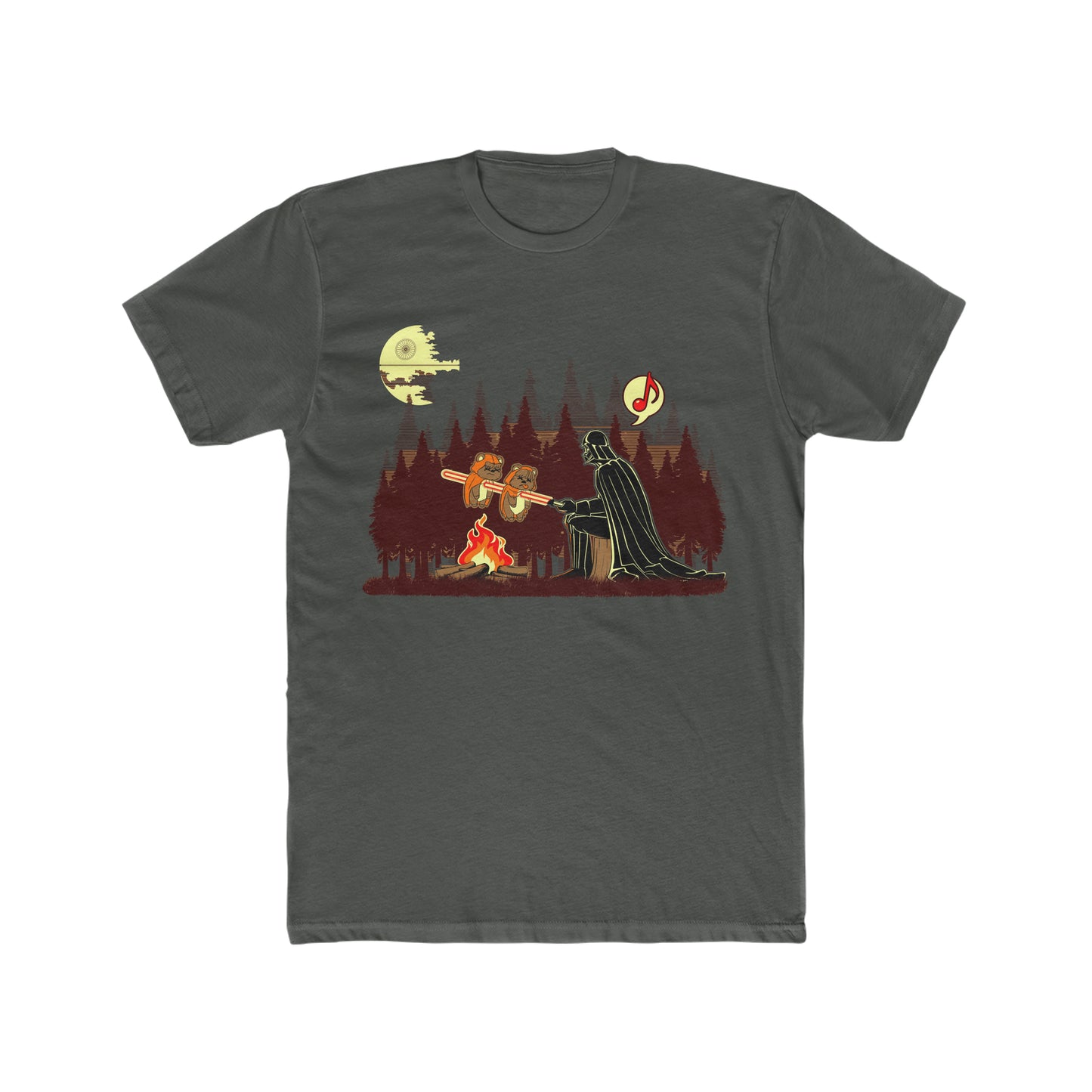 Darth Vader Roasting Ewoks Over a Camp Fire
