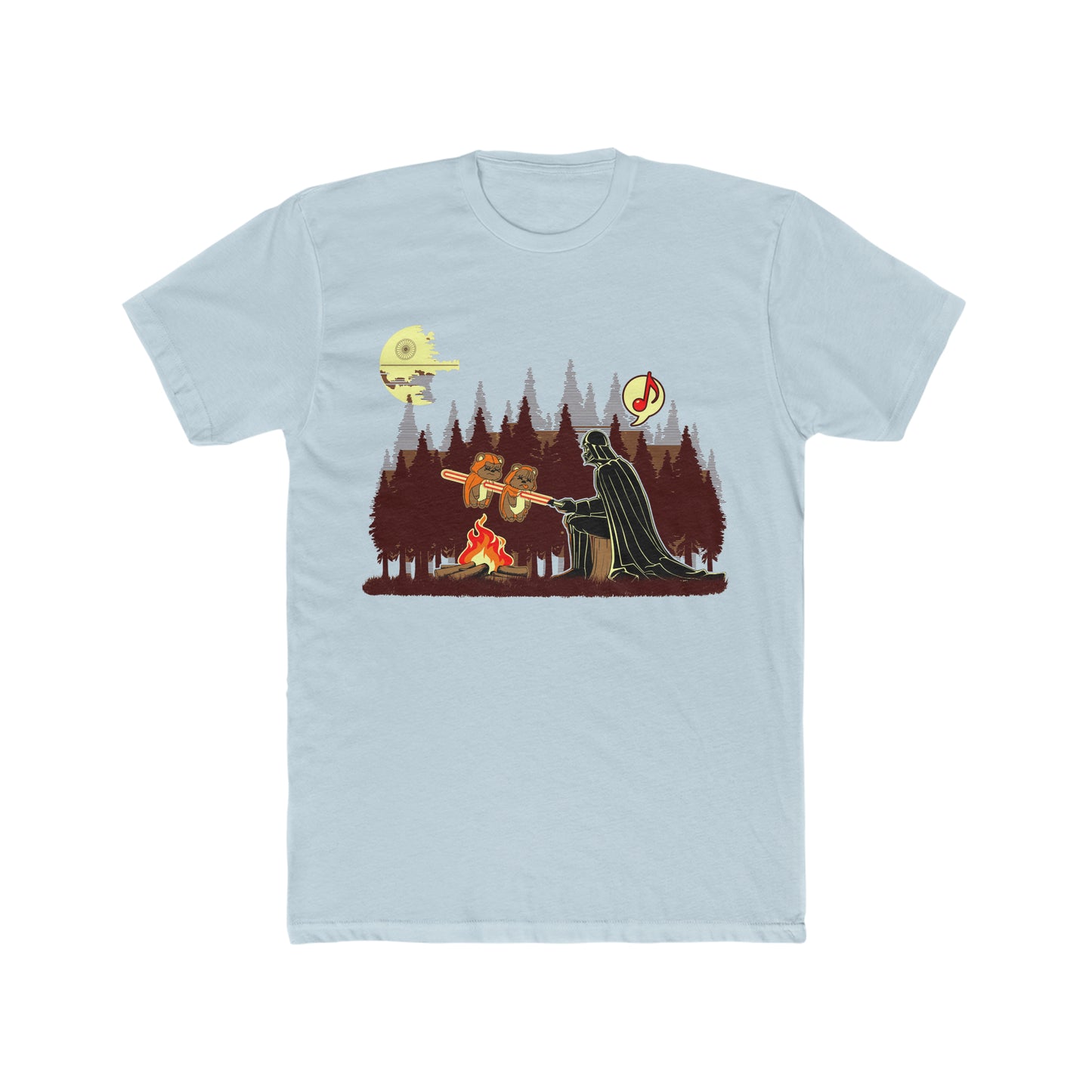 Darth Vader Roasting Ewoks Over a Camp Fire