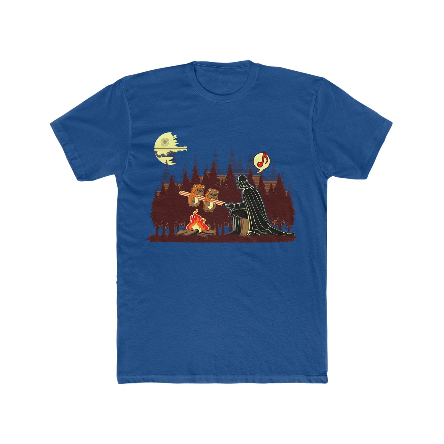 Darth Vader Roasting Ewoks Over a Camp Fire