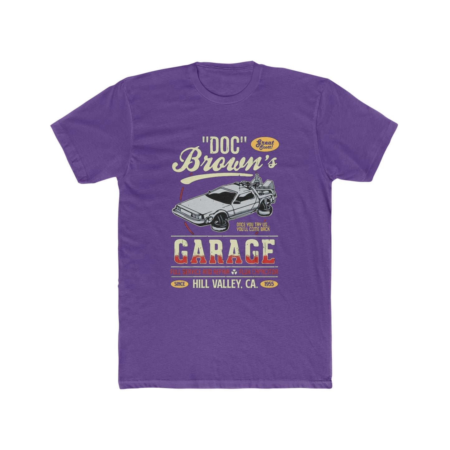 Doc Brown's Garage, Back to the Future, Vintage Inspired Tee