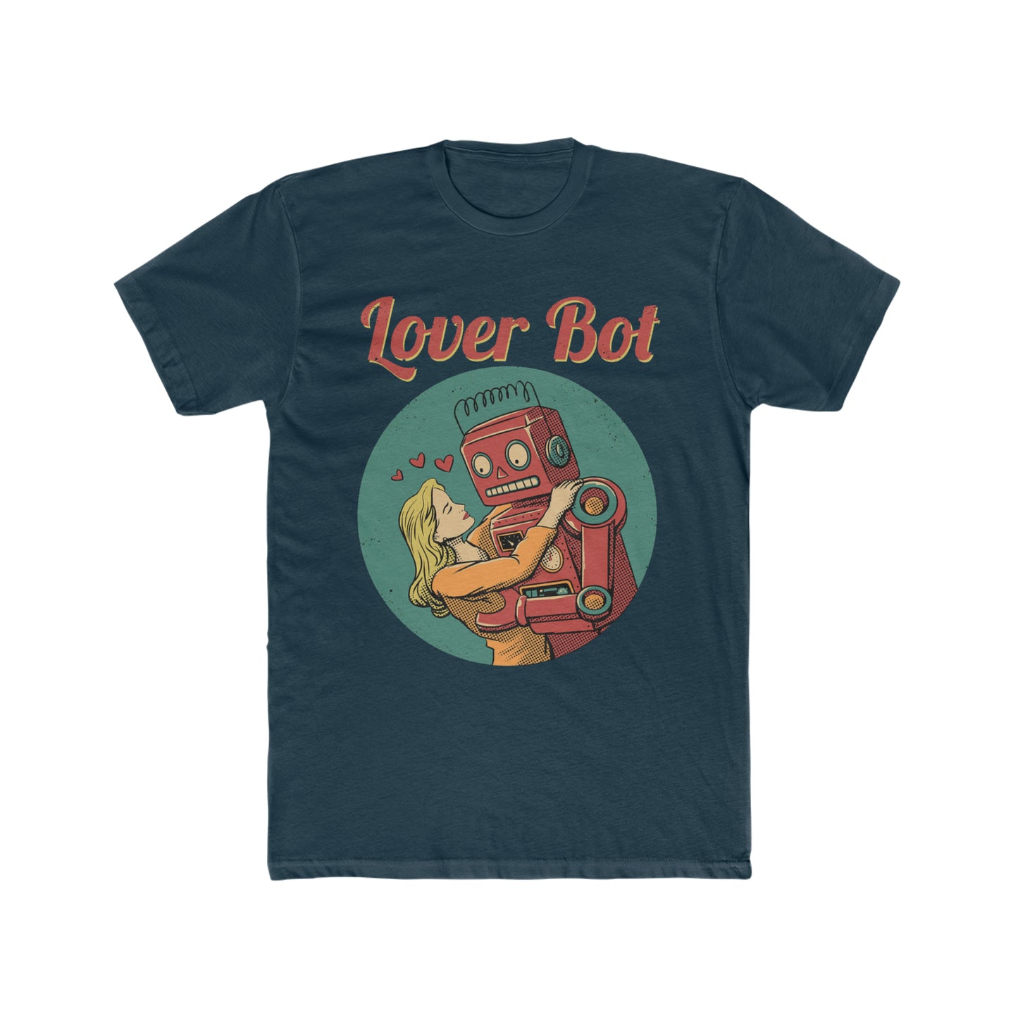 Lover Bot, Retro Robot Holding a Woman Tee