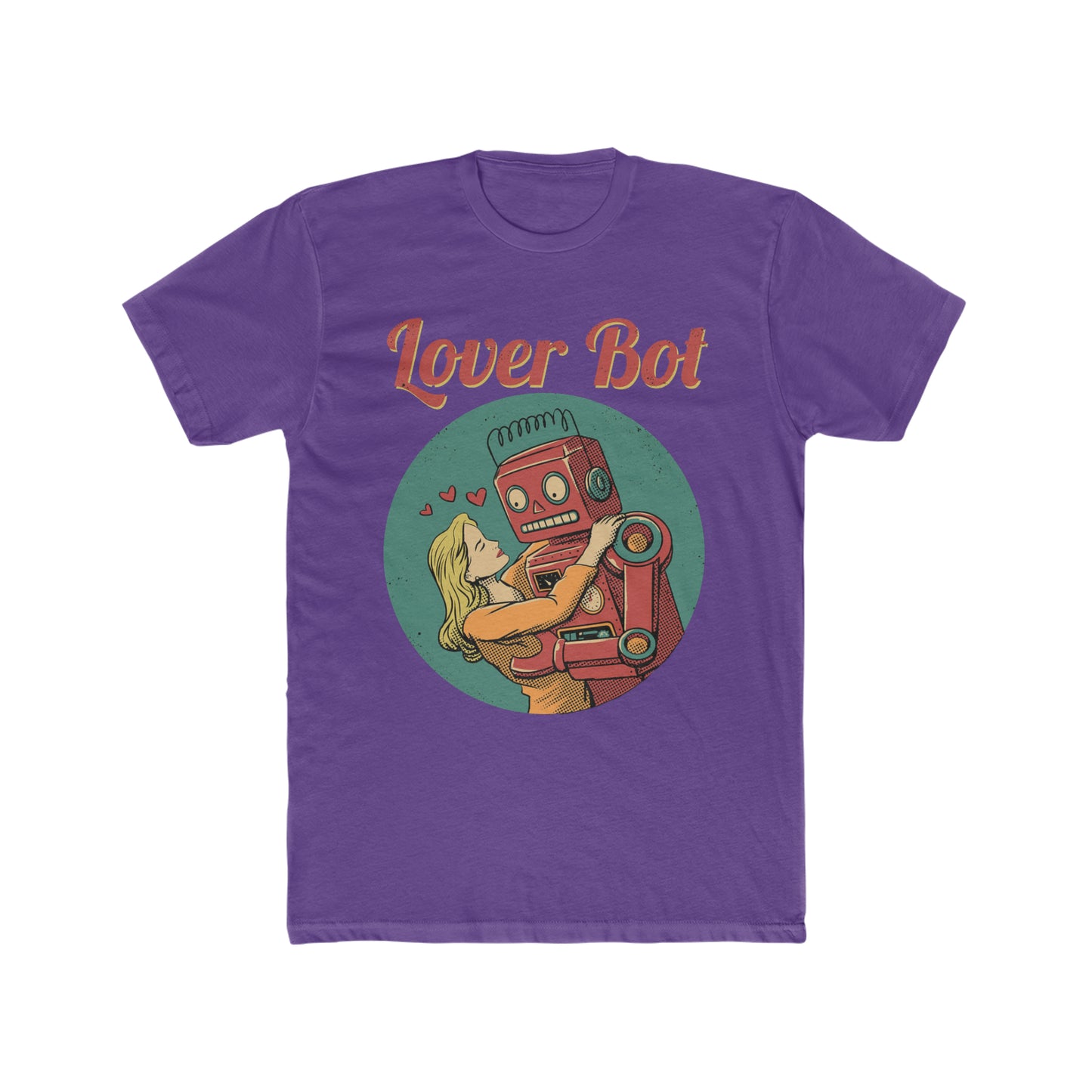 Lover Bot, Retro Robot Holding a Woman Tee
