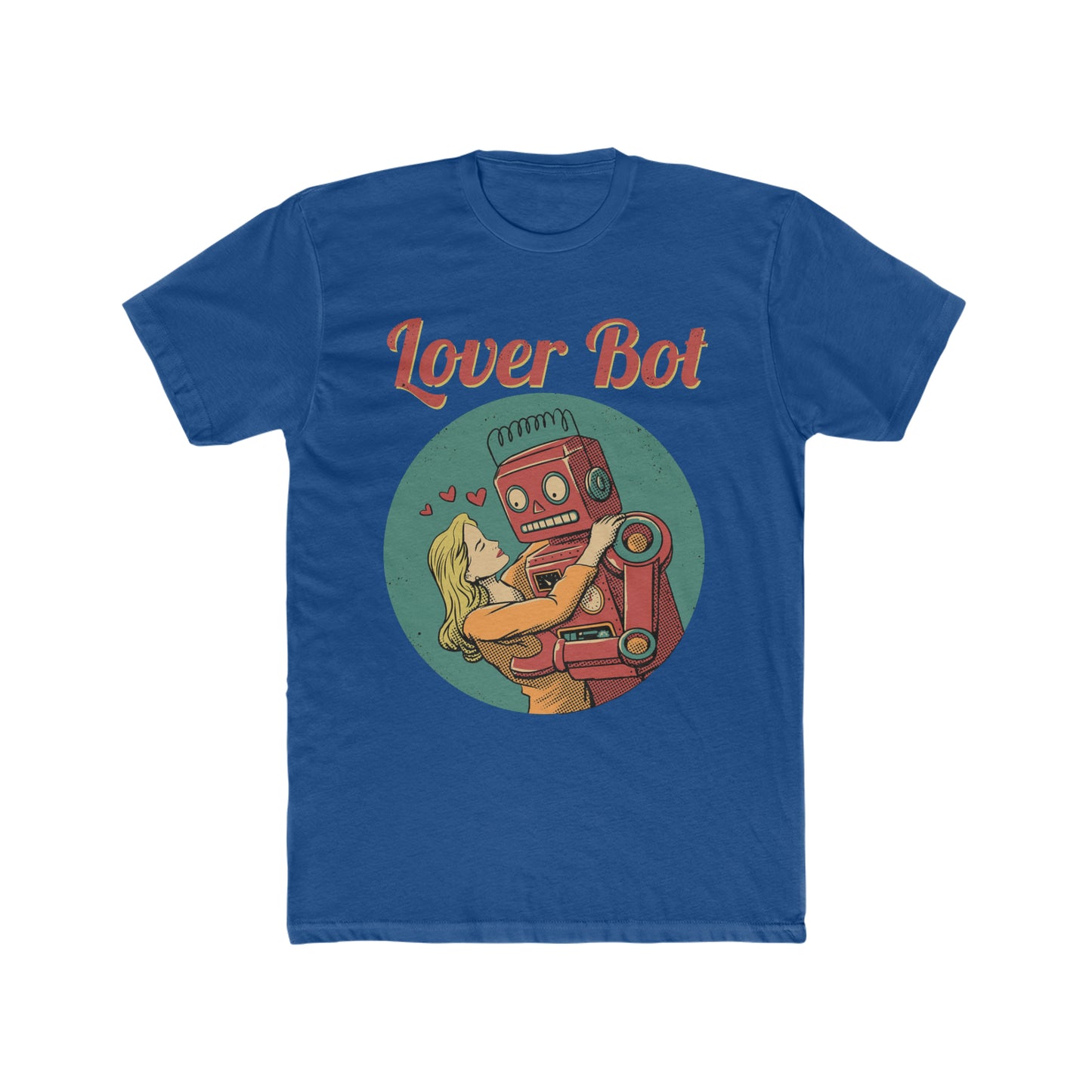 Lover Bot, Retro Robot Holding a Woman Tee
