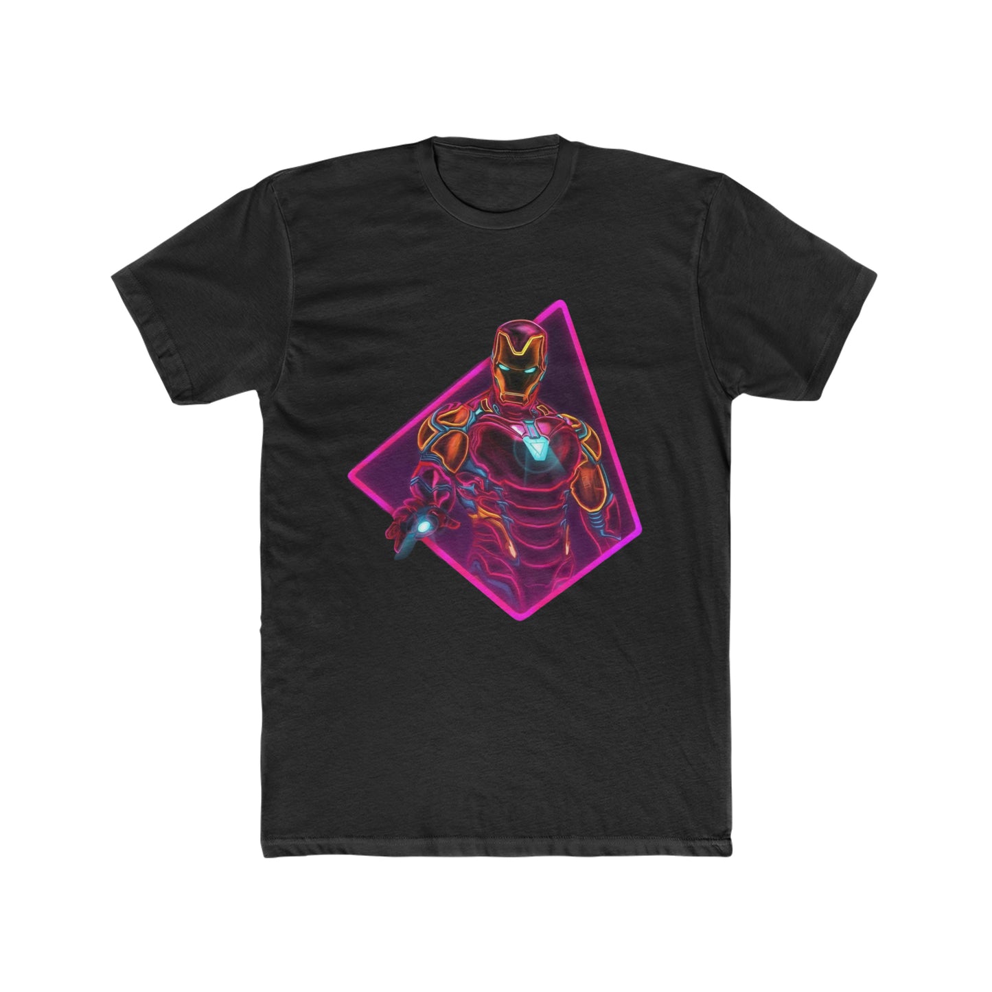 Iron Man, Retro Neon Art, Super Hero, Avenger, Marvel Tee