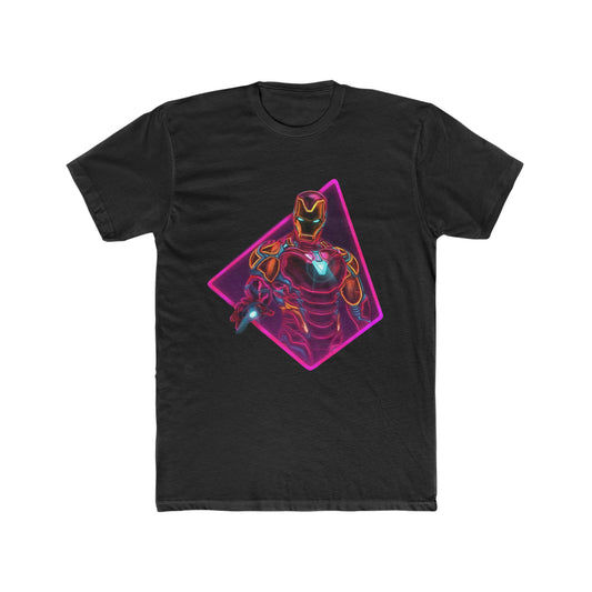Iron Man, Retro Neon Art, Super Hero, Avenger, Marvel Tee