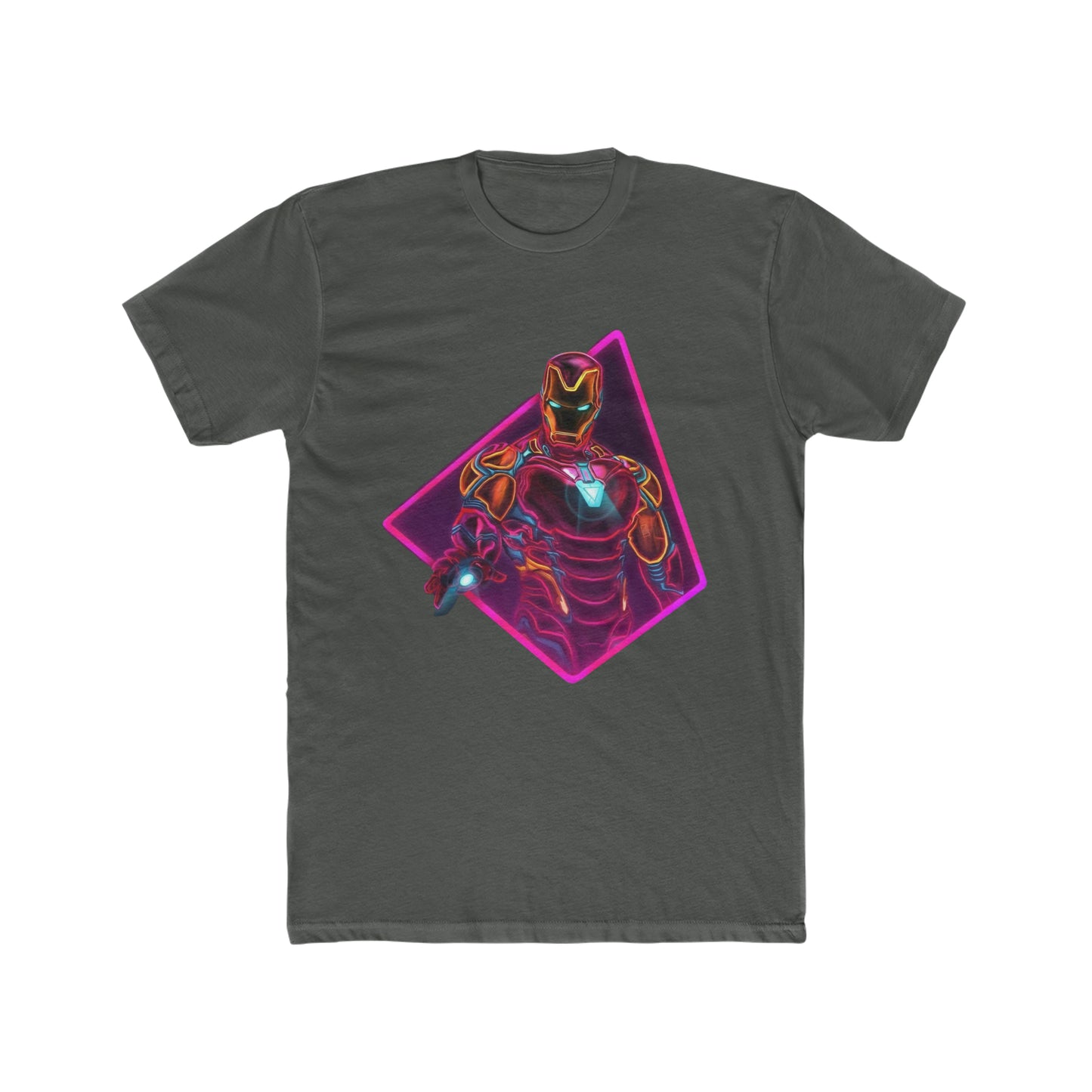 Iron Man, Retro Neon Art, Super Hero, Avenger, Marvel Tee