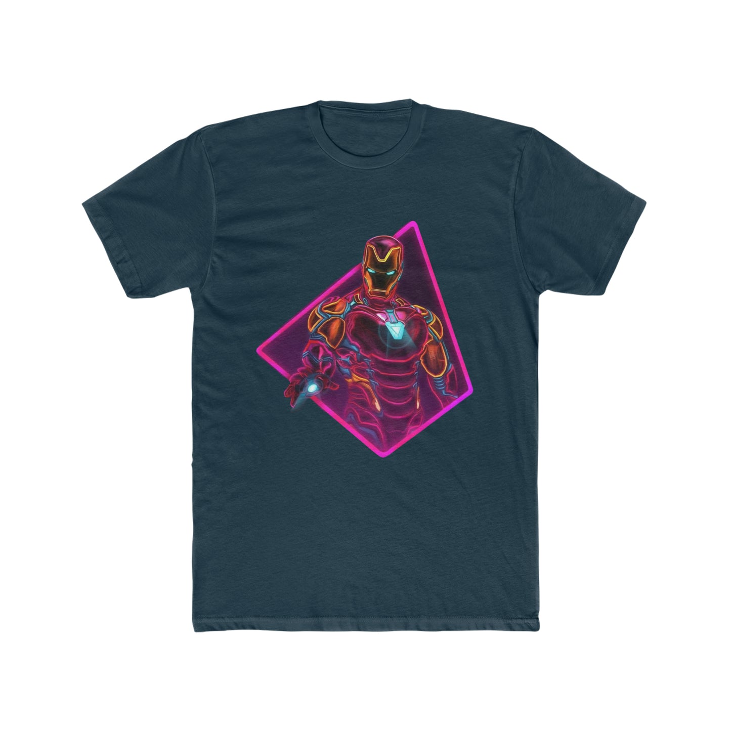 Iron Man, Retro Neon Art, Super Hero, Avenger, Marvel Tee