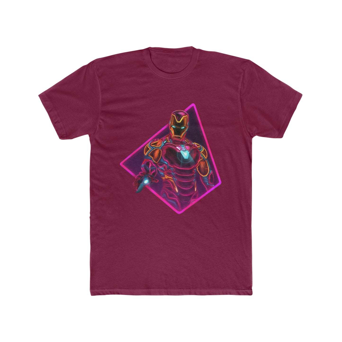 Iron Man, Retro Neon Art, Super Hero, Avenger, Marvel Tee