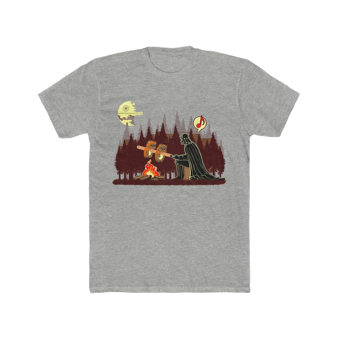 Darth Vader Roasting Ewoks Over a Camp Fire