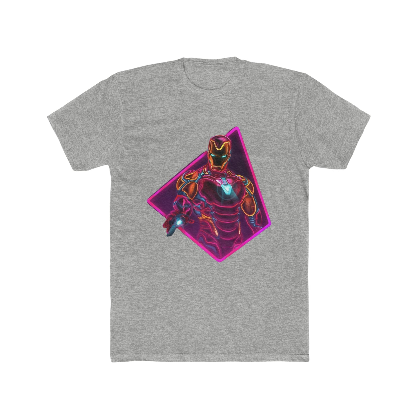 Iron Man, Retro Neon Art, Super Hero, Avenger, Marvel Tee