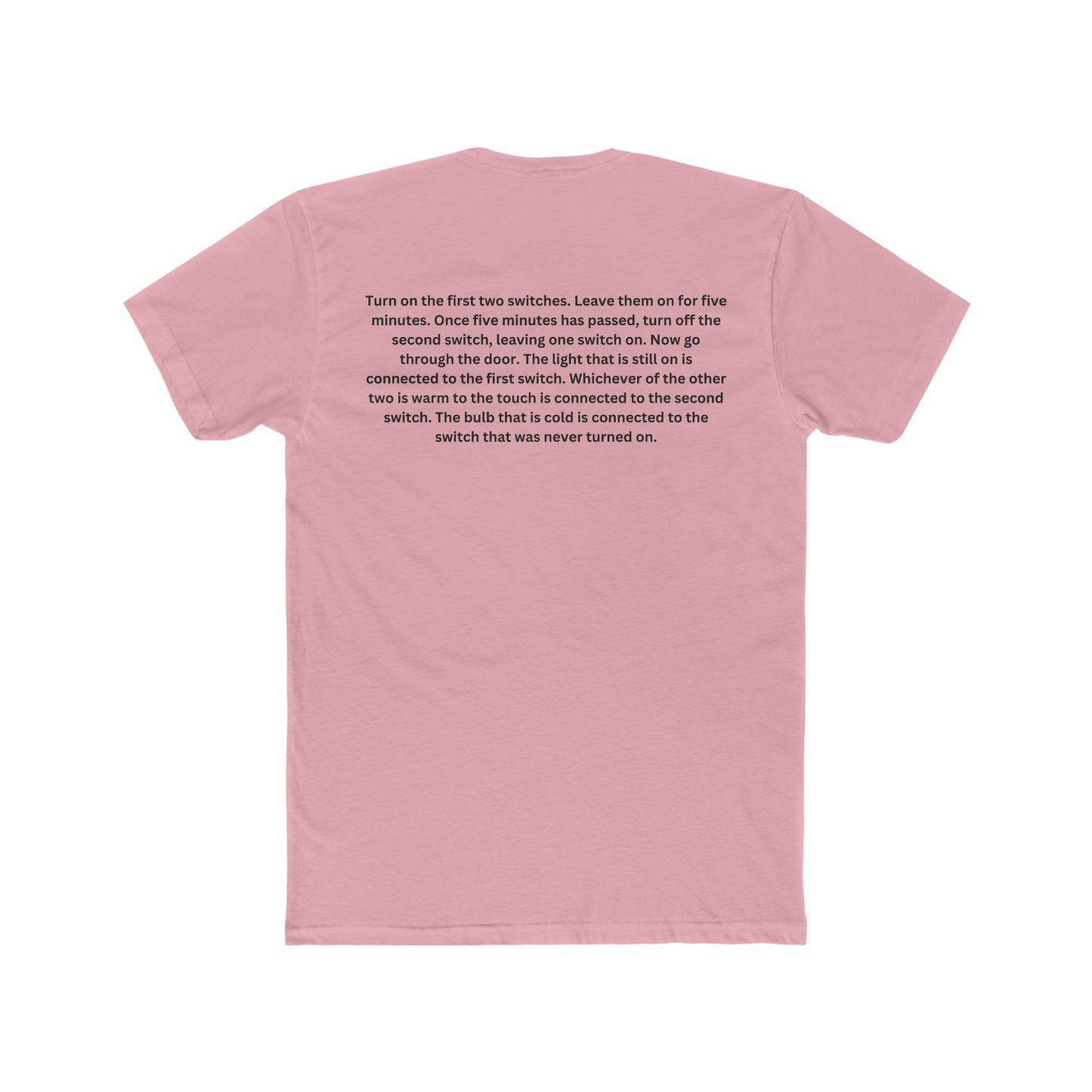 Brain Teaser, Which Switch is Connected to Each of the Light Bulbs, Fun, Puzzle Tee