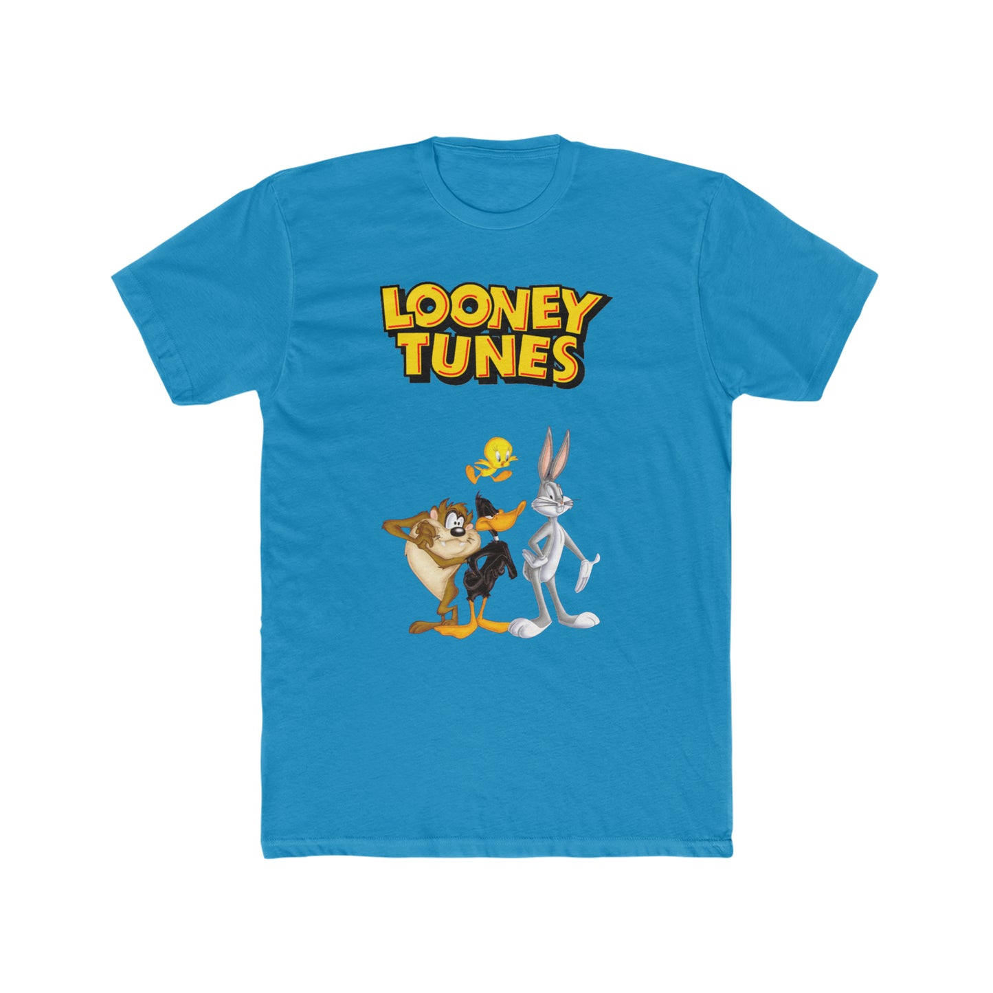Looney Tunes Custom Design Tee, Bugs Bunny, Daffy Duck, Tweety Bird, Tasmanian Devil