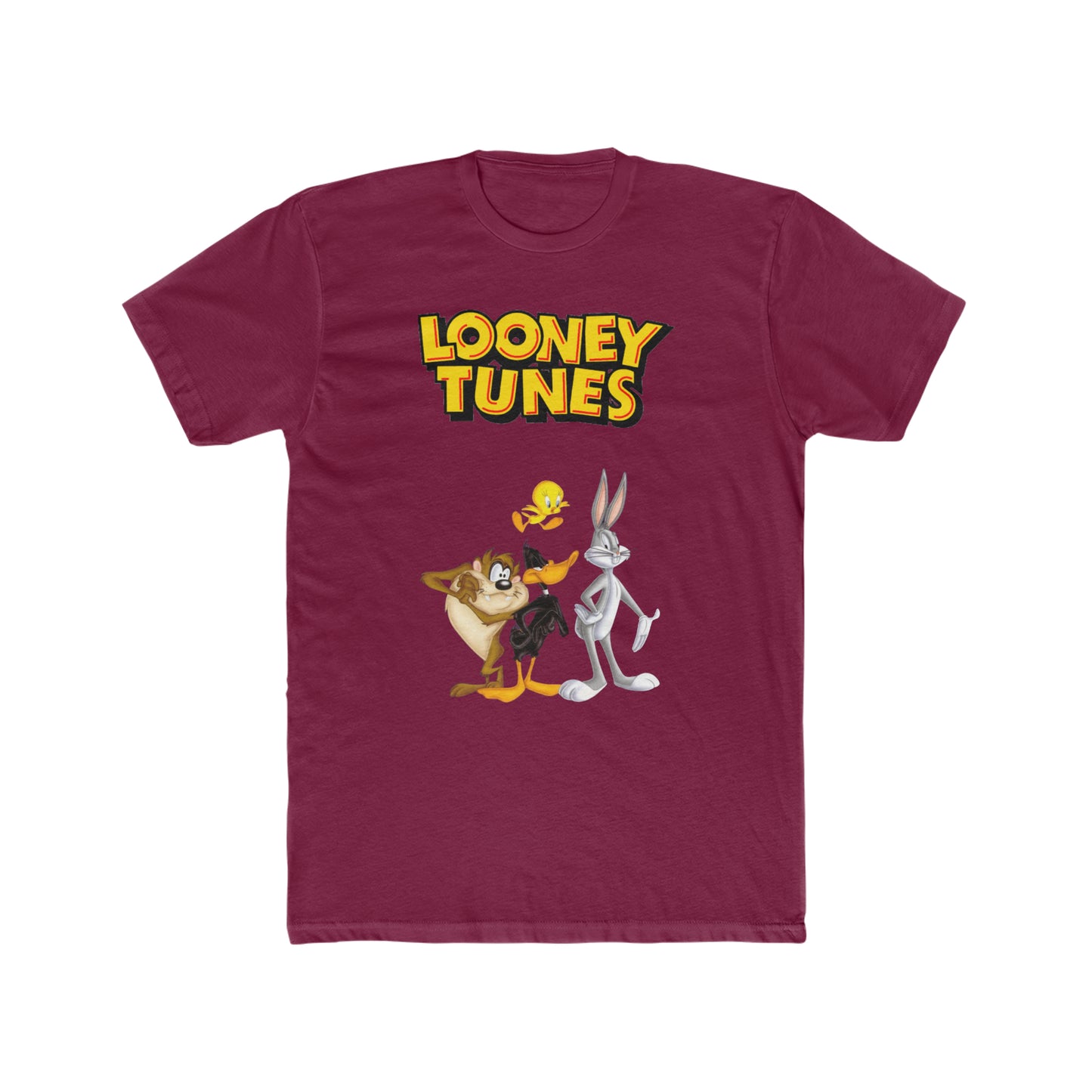 Looney Tunes Custom Design Tee, Bugs Bunny, Daffy Duck, Tweety Bird, Tasmanian Devil