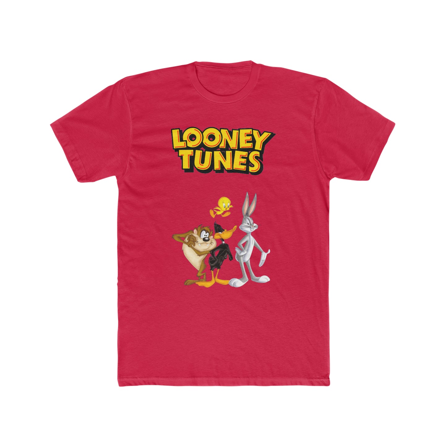 Looney Tunes Custom Design Tee, Bugs Bunny, Daffy Duck, Tweety Bird, Tasmanian Devil