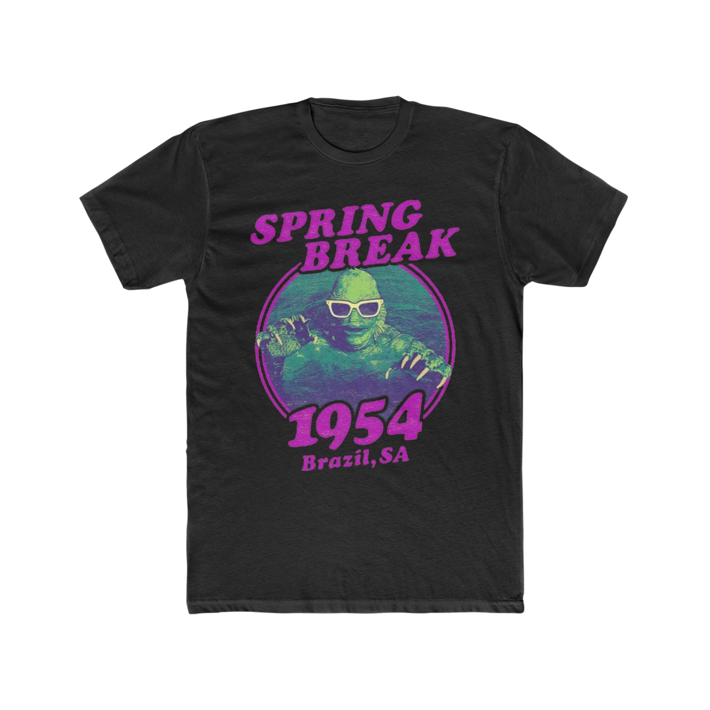 Creature from the Black Lagoon in Spring Break, 1954 Brazil, SA, Parody, Fun, Horror Humor Tee