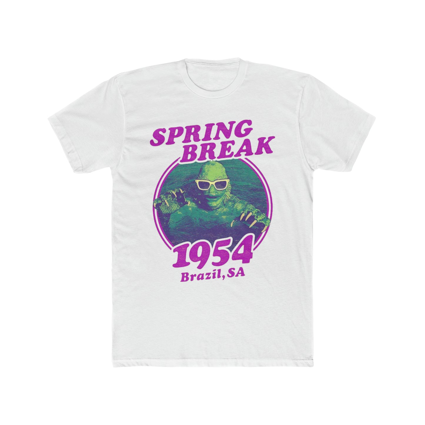 Creature from the Black Lagoon in Spring Break, 1954 Brazil, SA, Parody, Fun, Horror Humor Tee