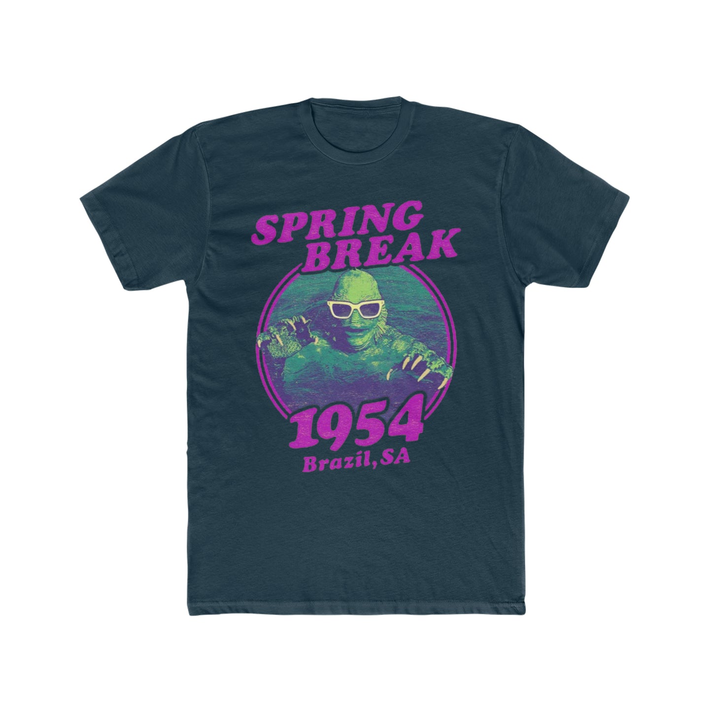 Creature from the Black Lagoon in Spring Break, 1954 Brazil, SA, Parody, Fun, Horror Humor Tee