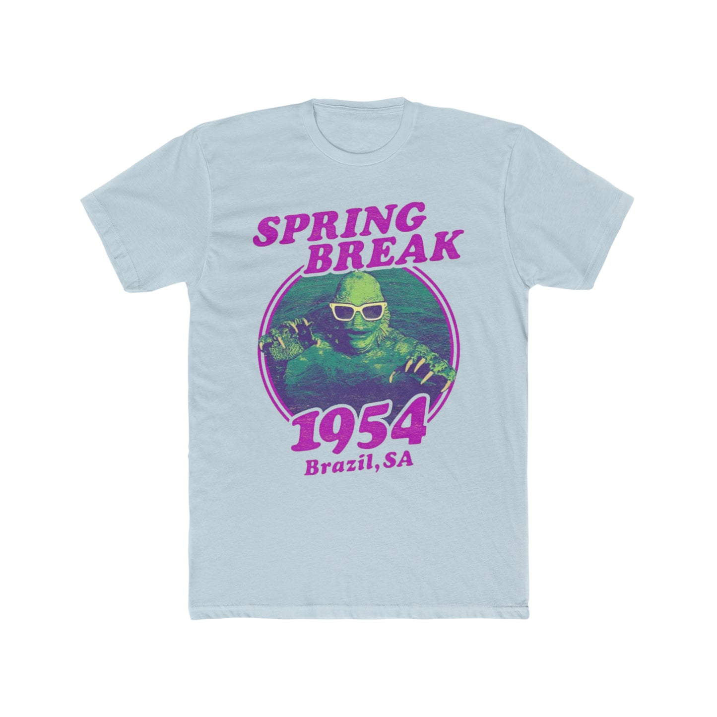 Creature from the Black Lagoon in Spring Break, 1954 Brazil, SA, Parody, Fun, Horror Humor Tee